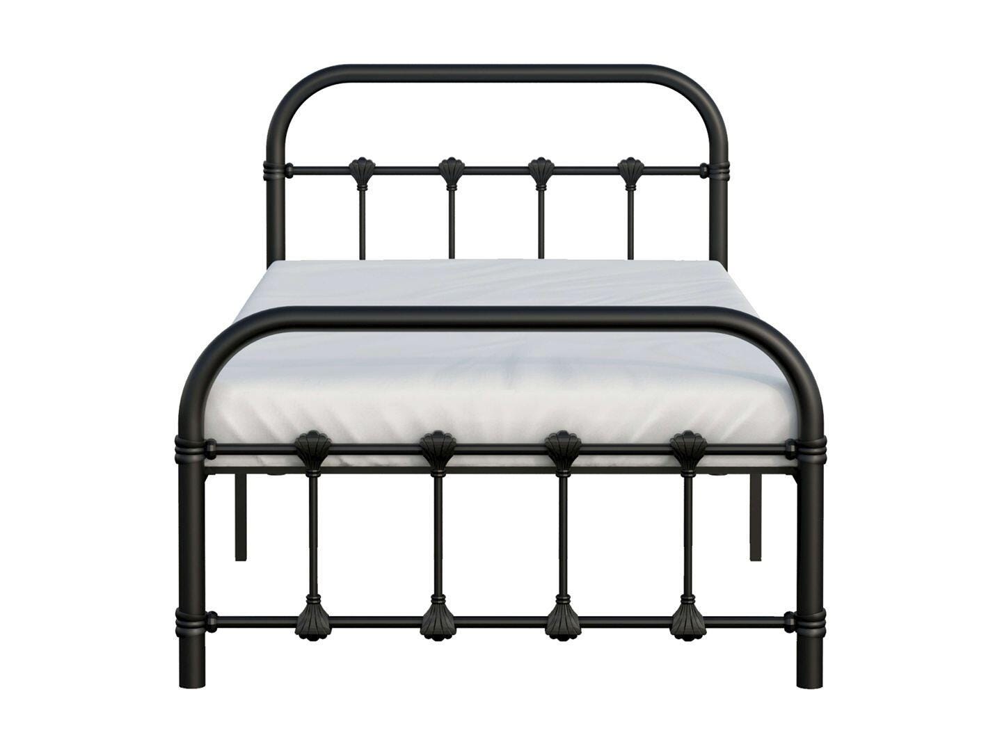 BK Furniture Melissa Twin Metal Bed, Black, large