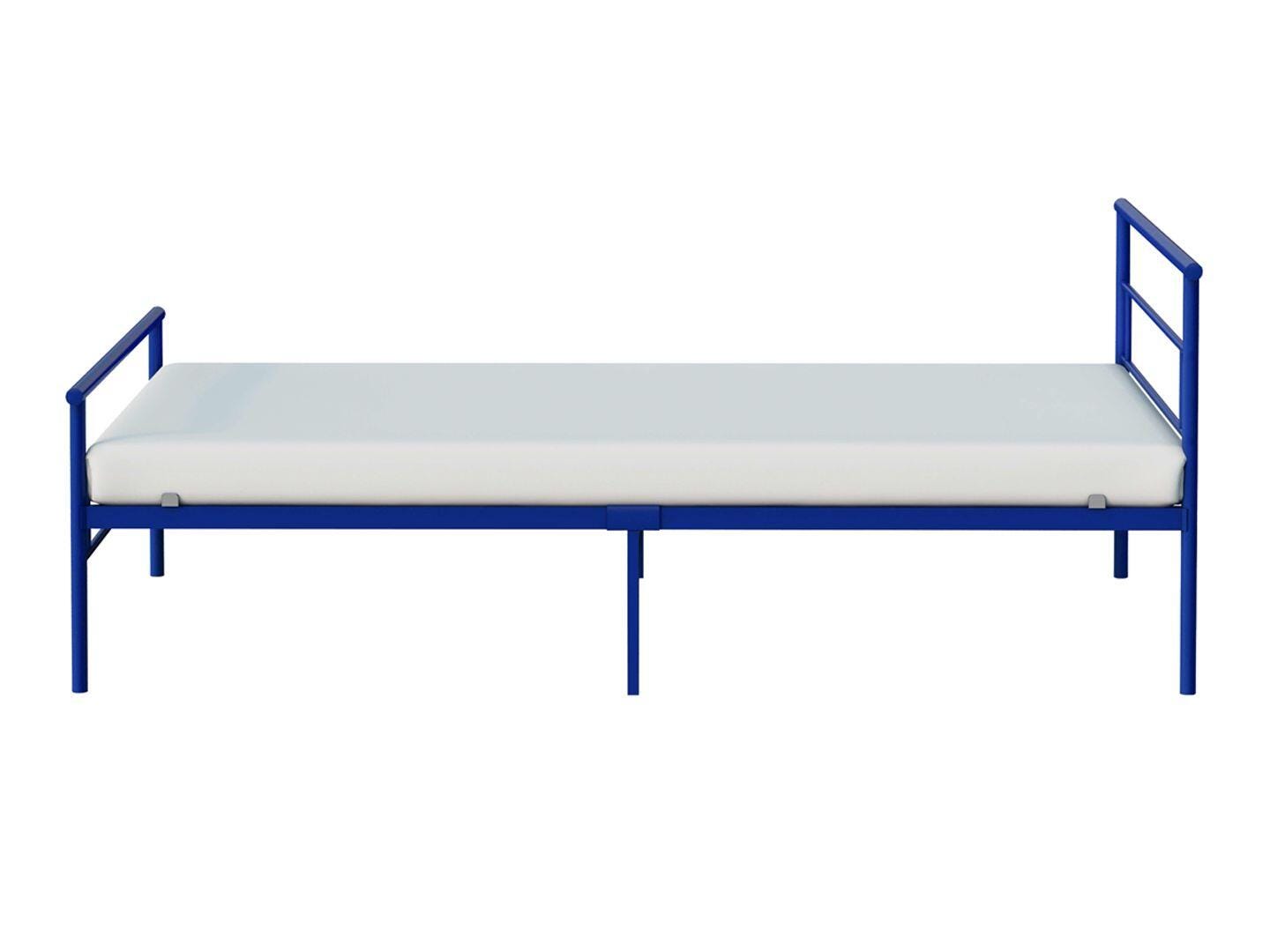 BK Furniture Seattle Twin Metal Bed, Blue, large