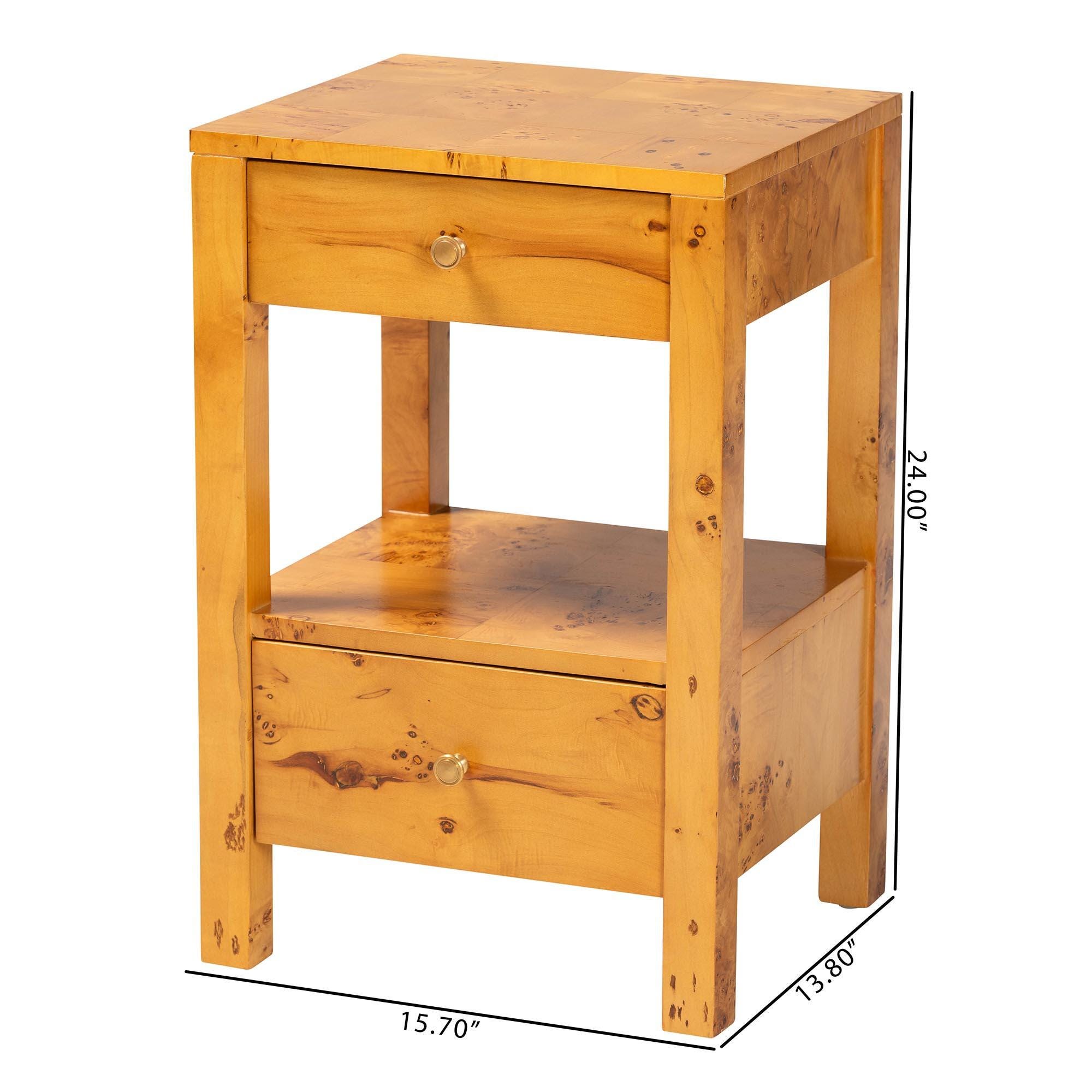 bali & pari Azmi 16" 2 Drawer Nighstand, , large