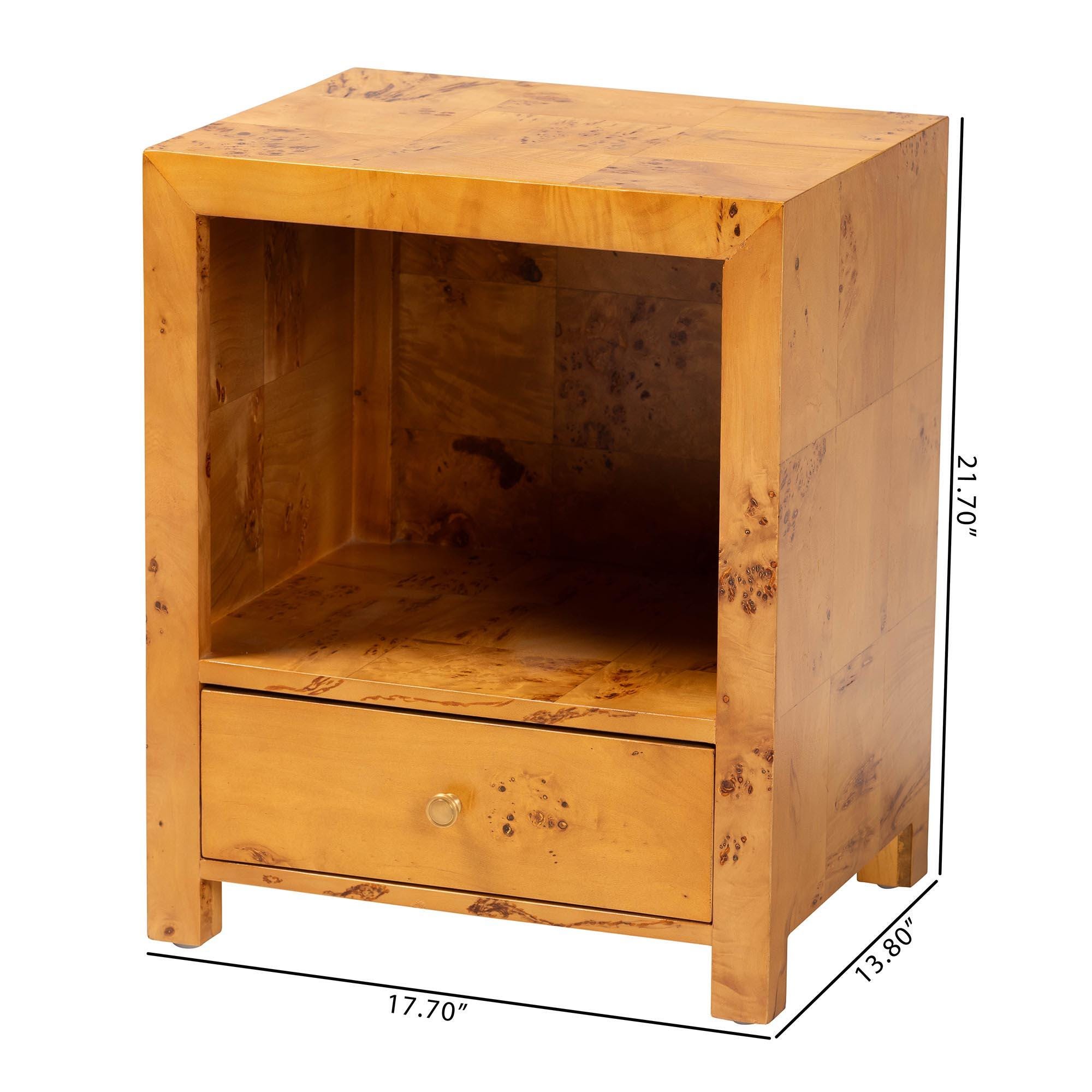 bali & pari Camira 18" 1 Drawer Nighstand, , large