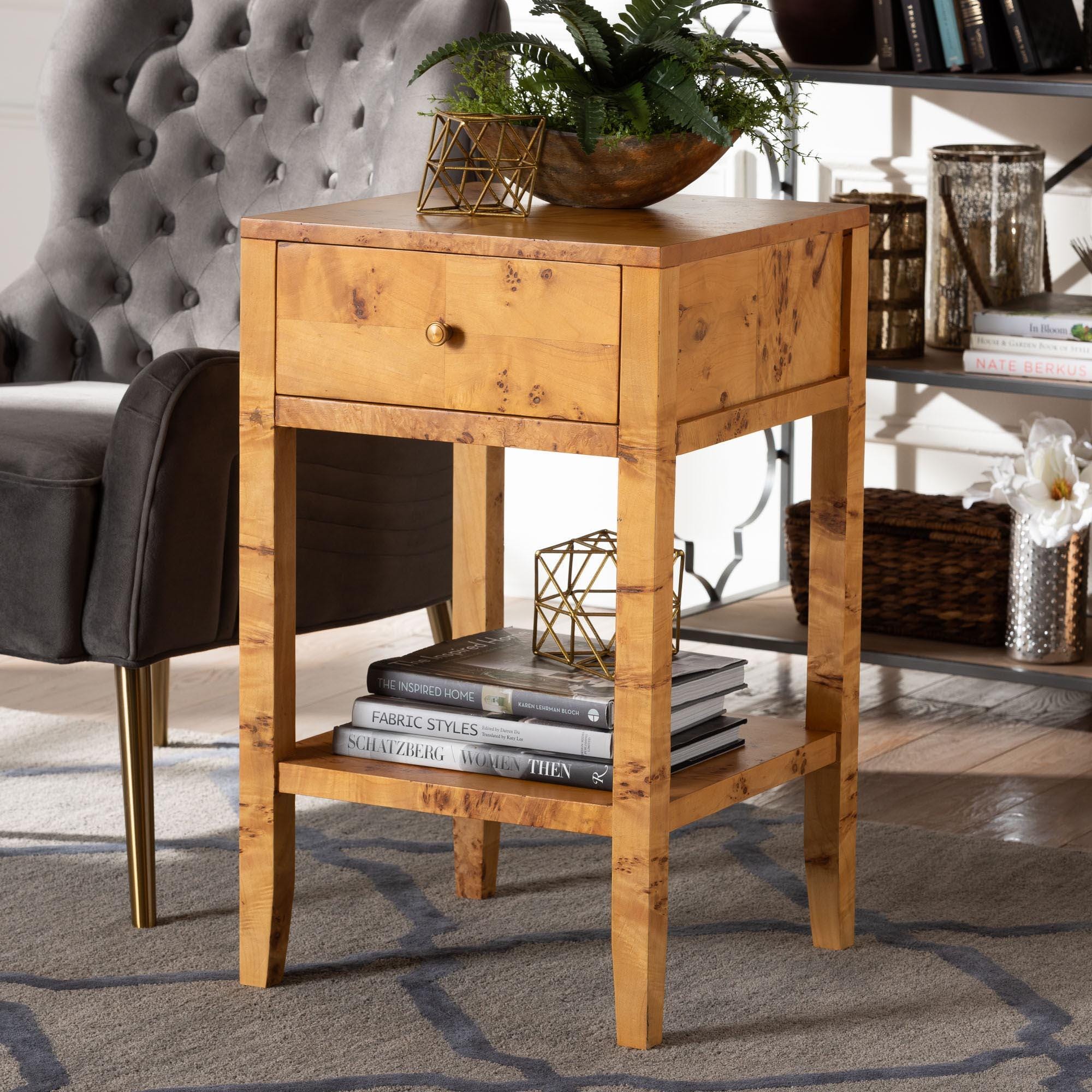 bali & pari Ghina 18" 1 Drawer Nighstand, , rollover