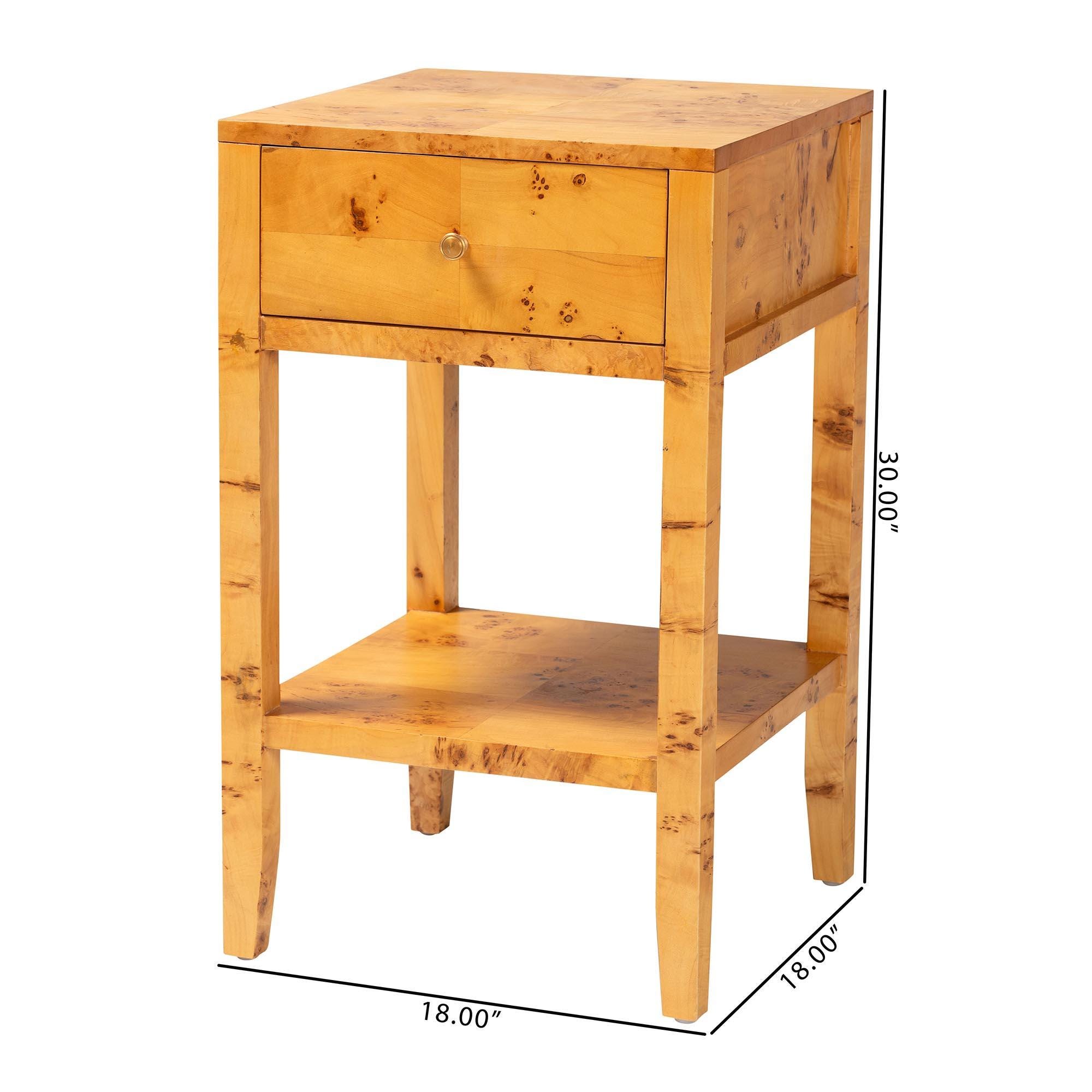 bali & pari Ghina 18" 1 Drawer Nighstand, , large