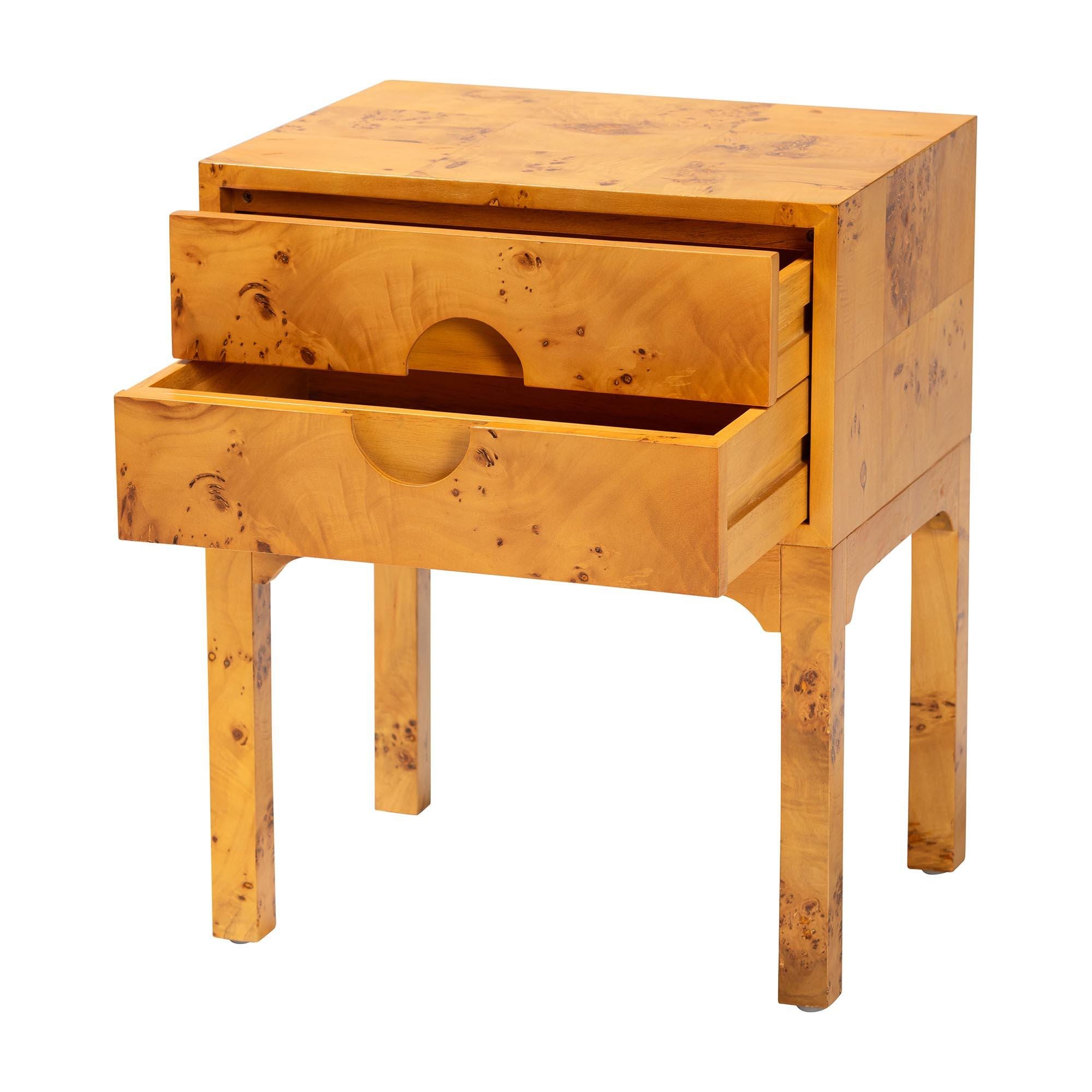 bali & pari Kayla 18" 2 Drawer Nighstand, , large