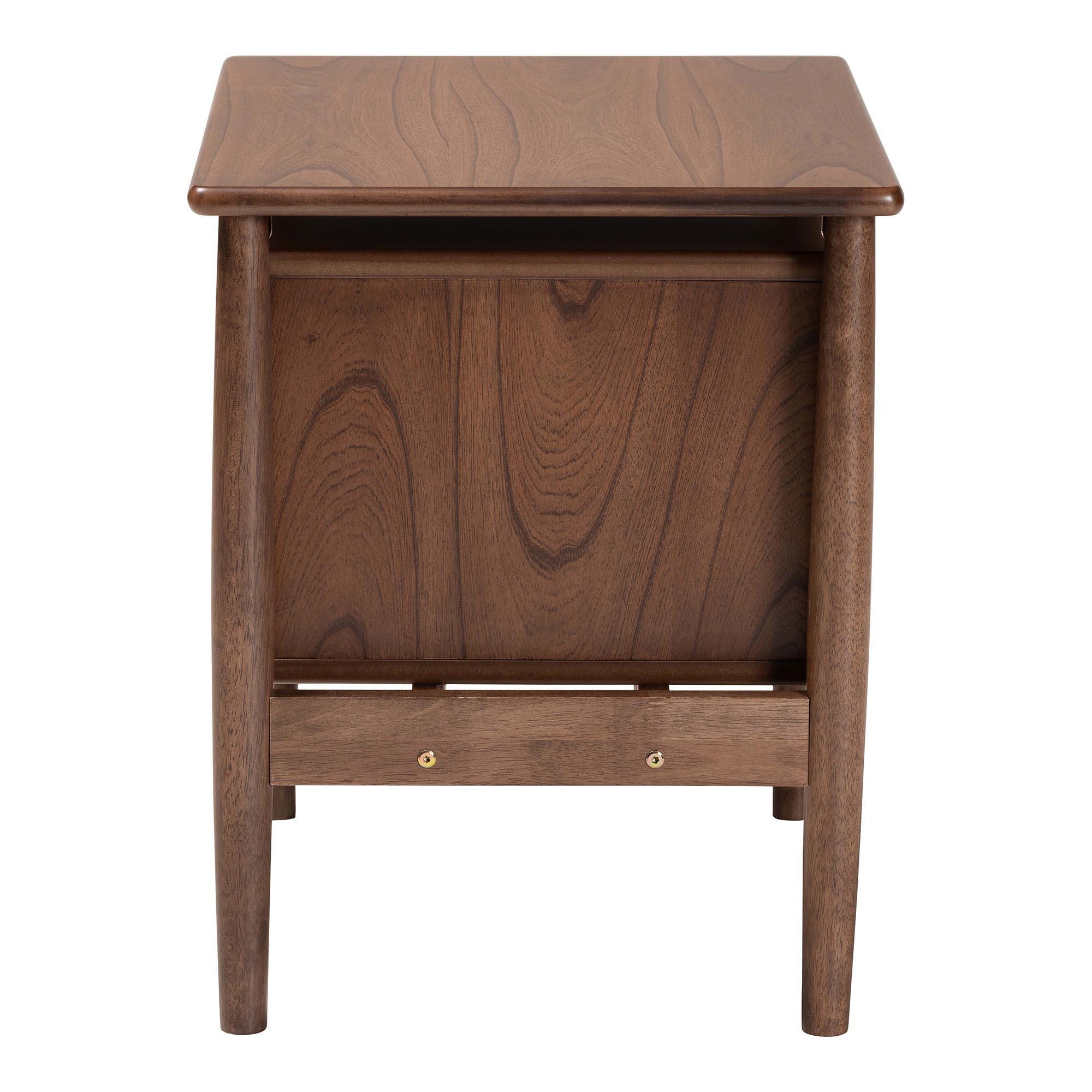 Baxton Studio Alyssa 22" 2 Drawer Nighstand, , large