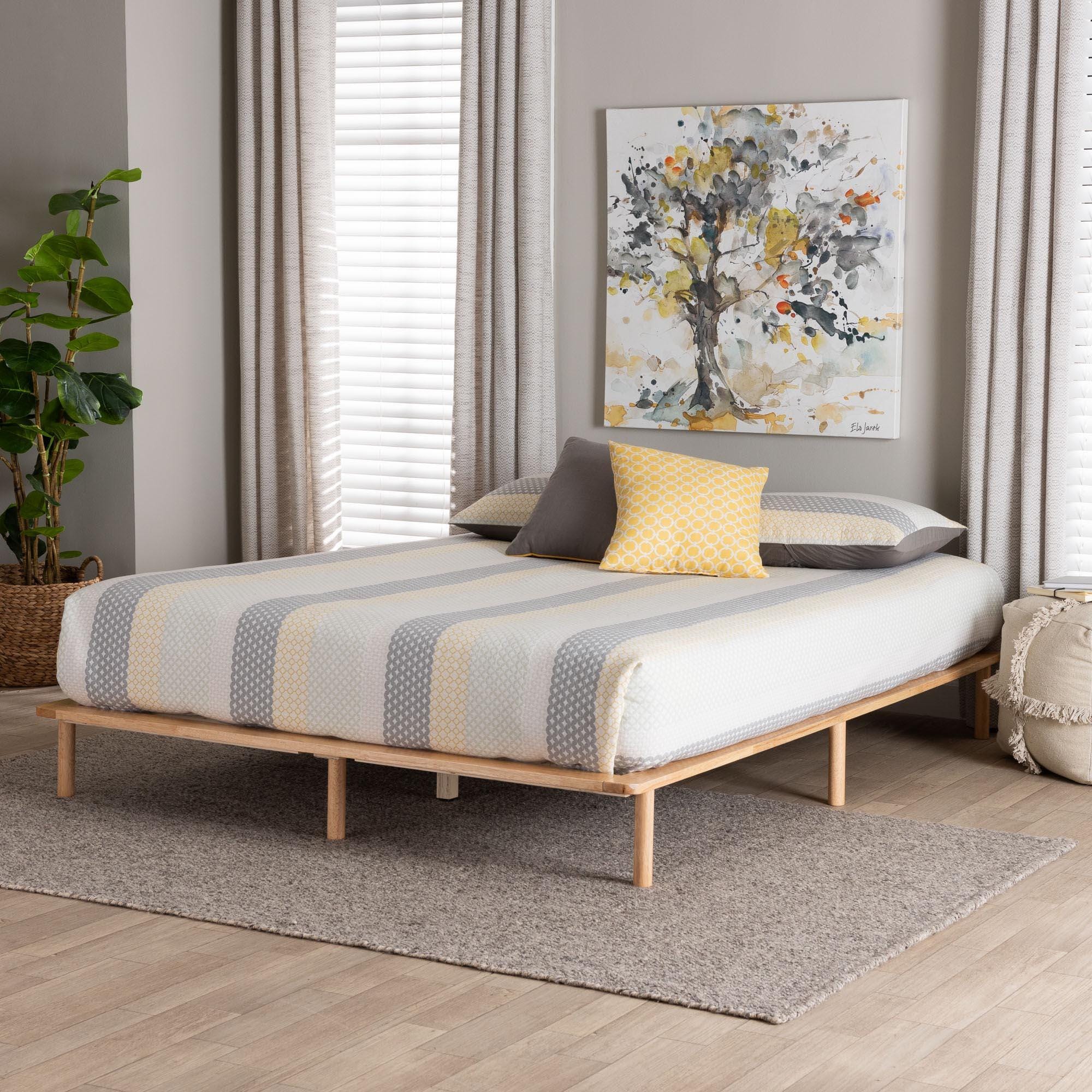 Baxton Studio Calhoun Queen Platform Bed, , rollover