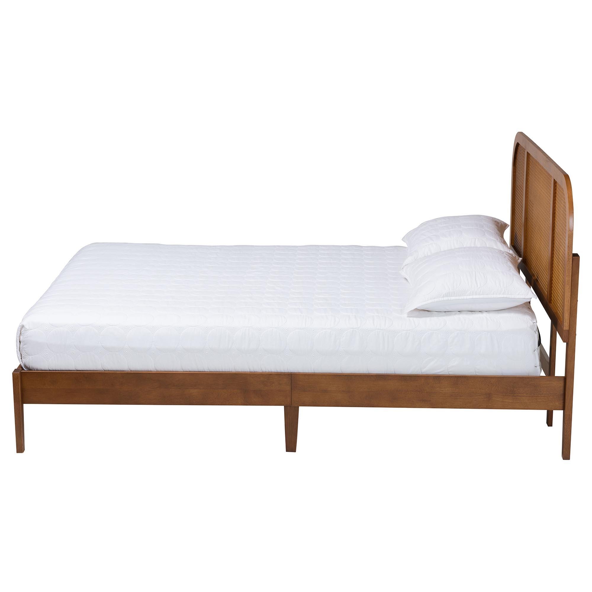 Baxton Studio Fleur Queen Panel Platform Bed, , large
