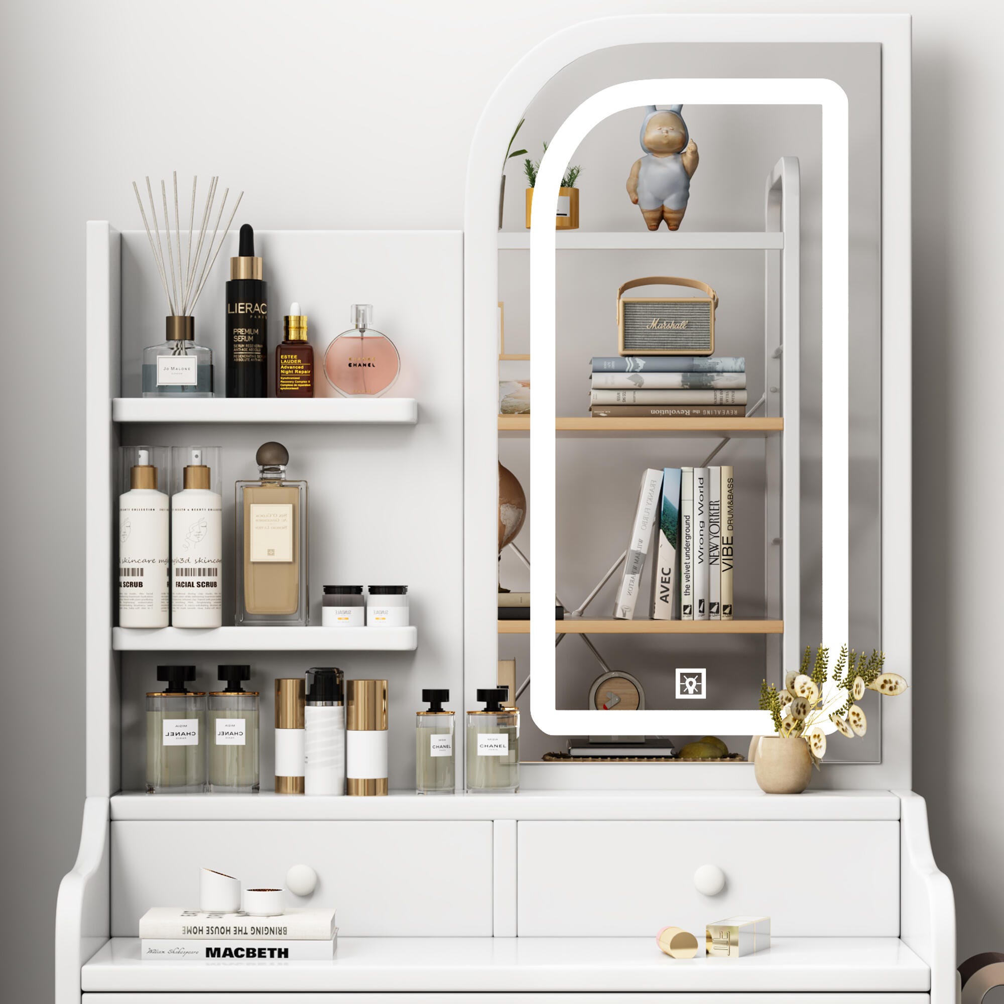 Dovelina Serene Vanity with Mirror, , large
