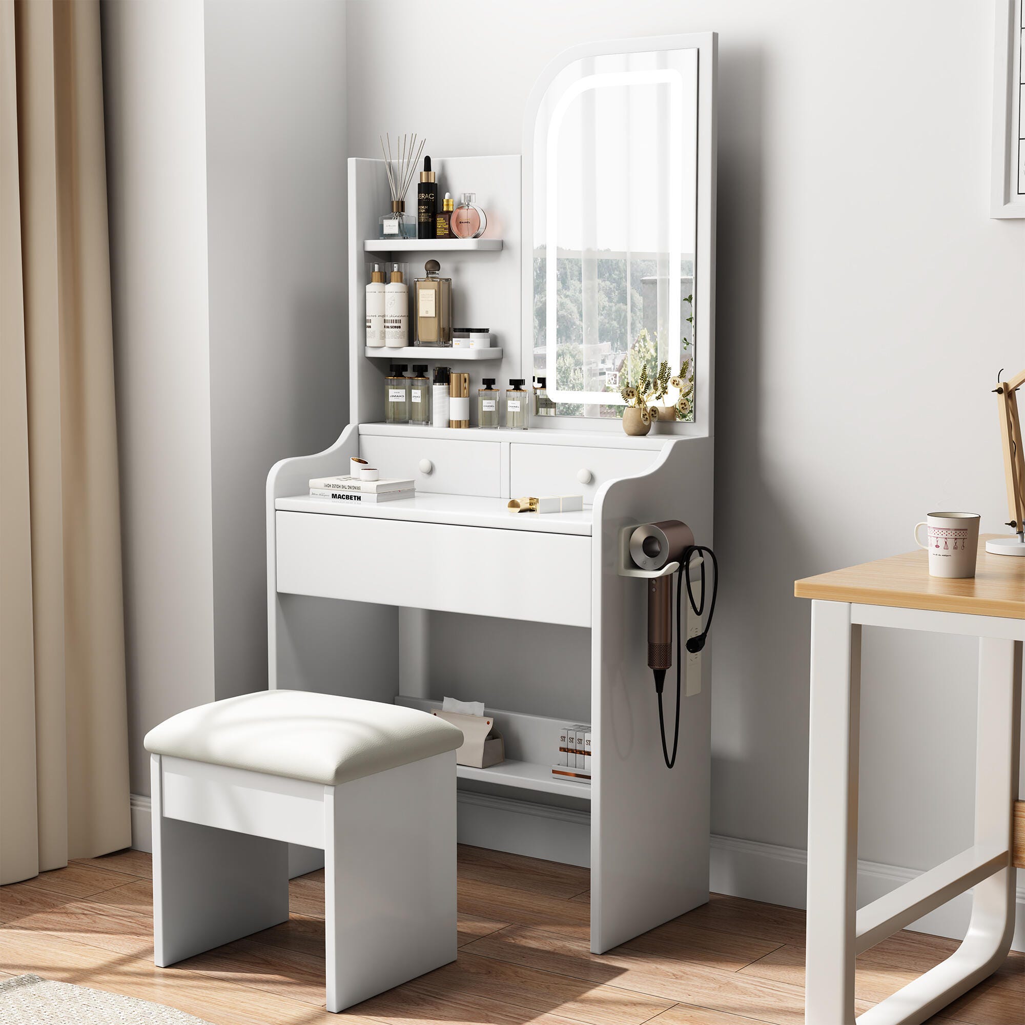 Dovelina Serene Vanity with Mirror, , large