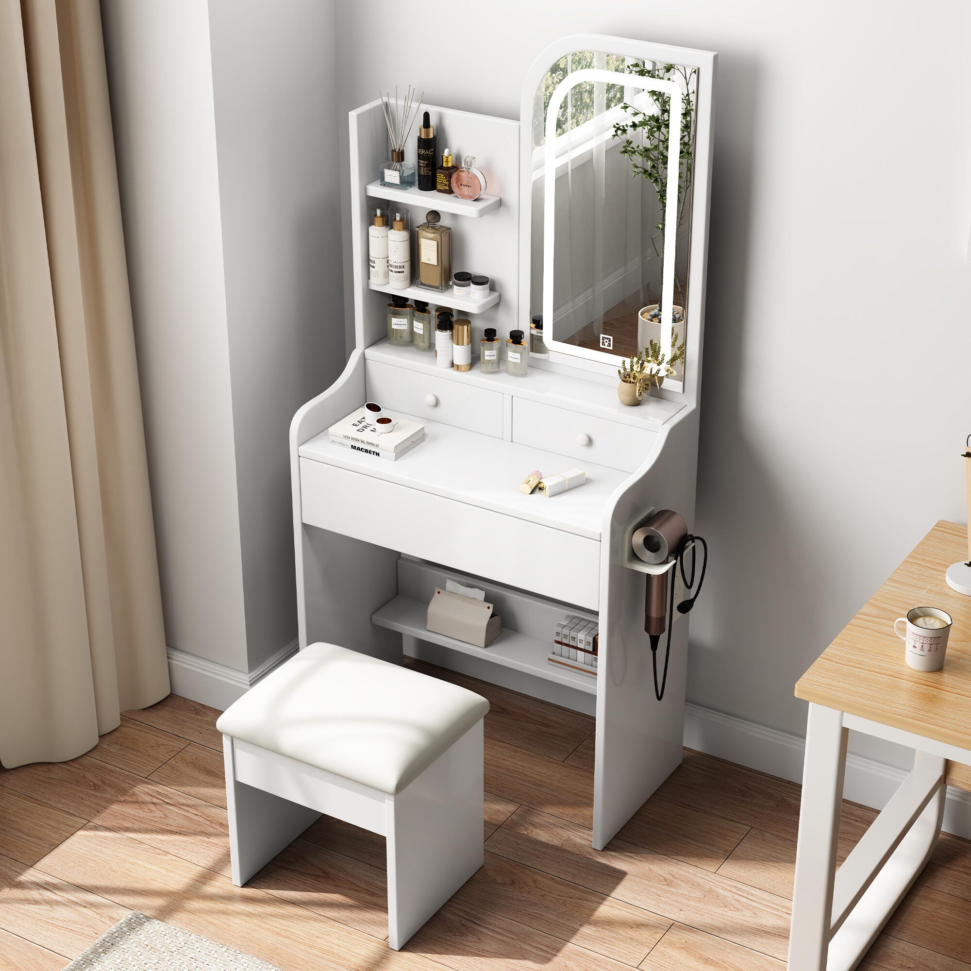 Dovelina Serene Vanity with Mirror, , large