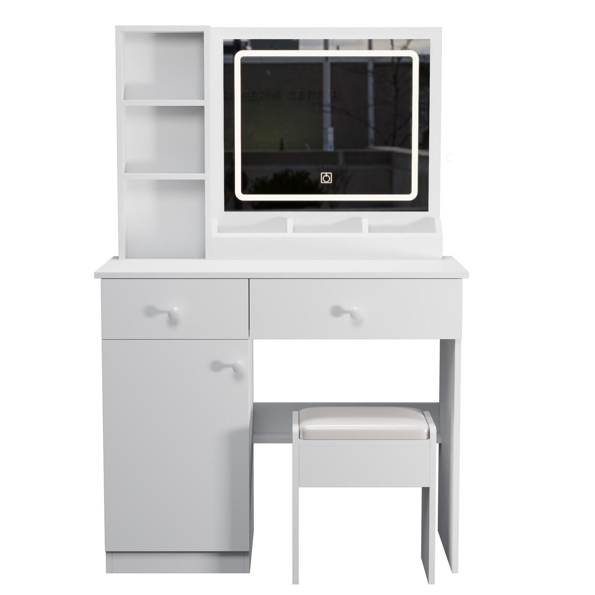 Dovelina Luna Vanity with Mirror, , large