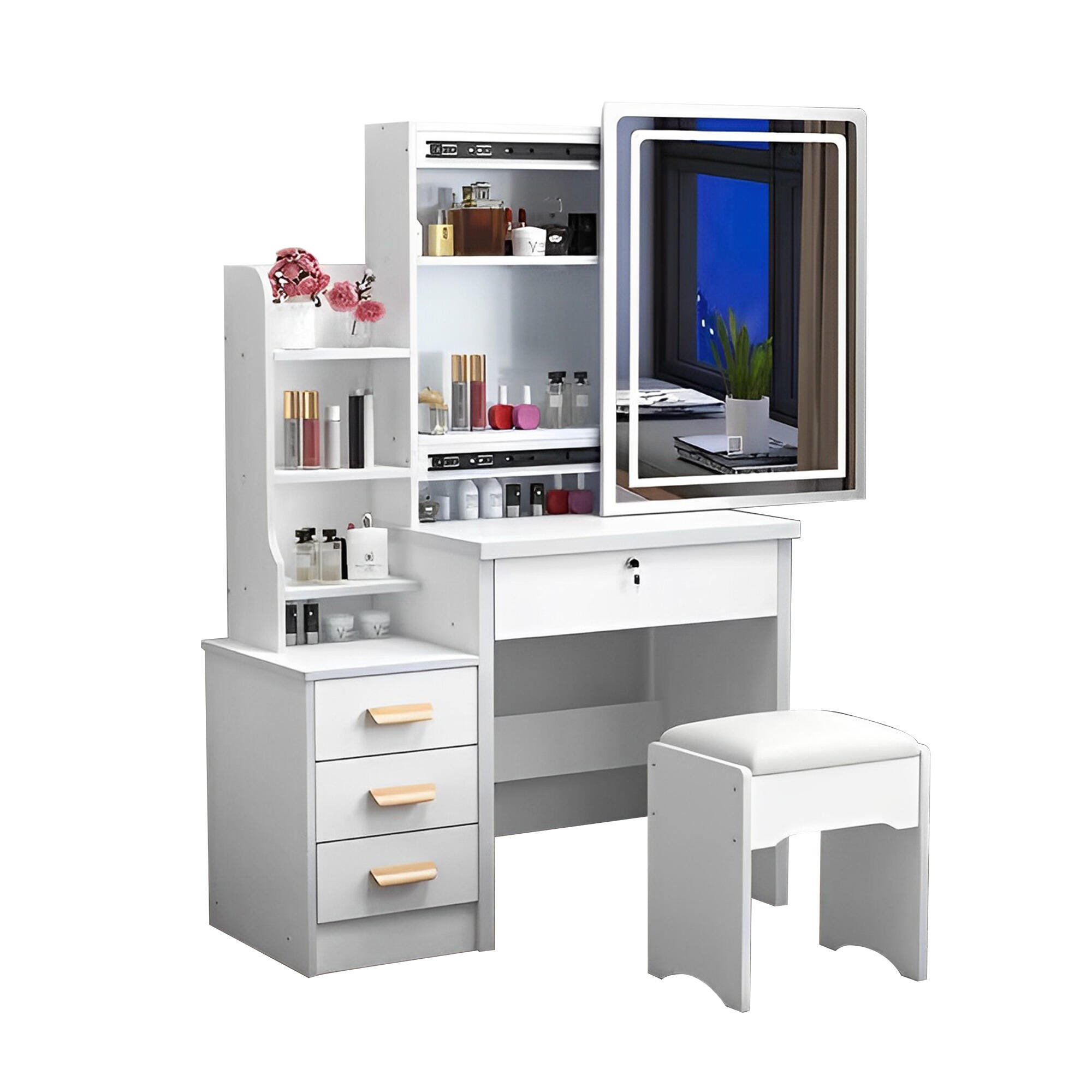 Dovelina Aura Vanity with Mirror, , large