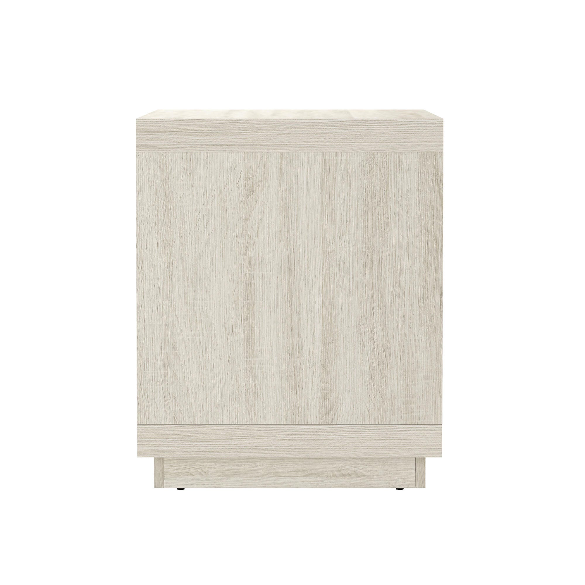 Manhattan Comfort Navis 26" 1 Drawer Nightstand, Whitewashed Oak, large