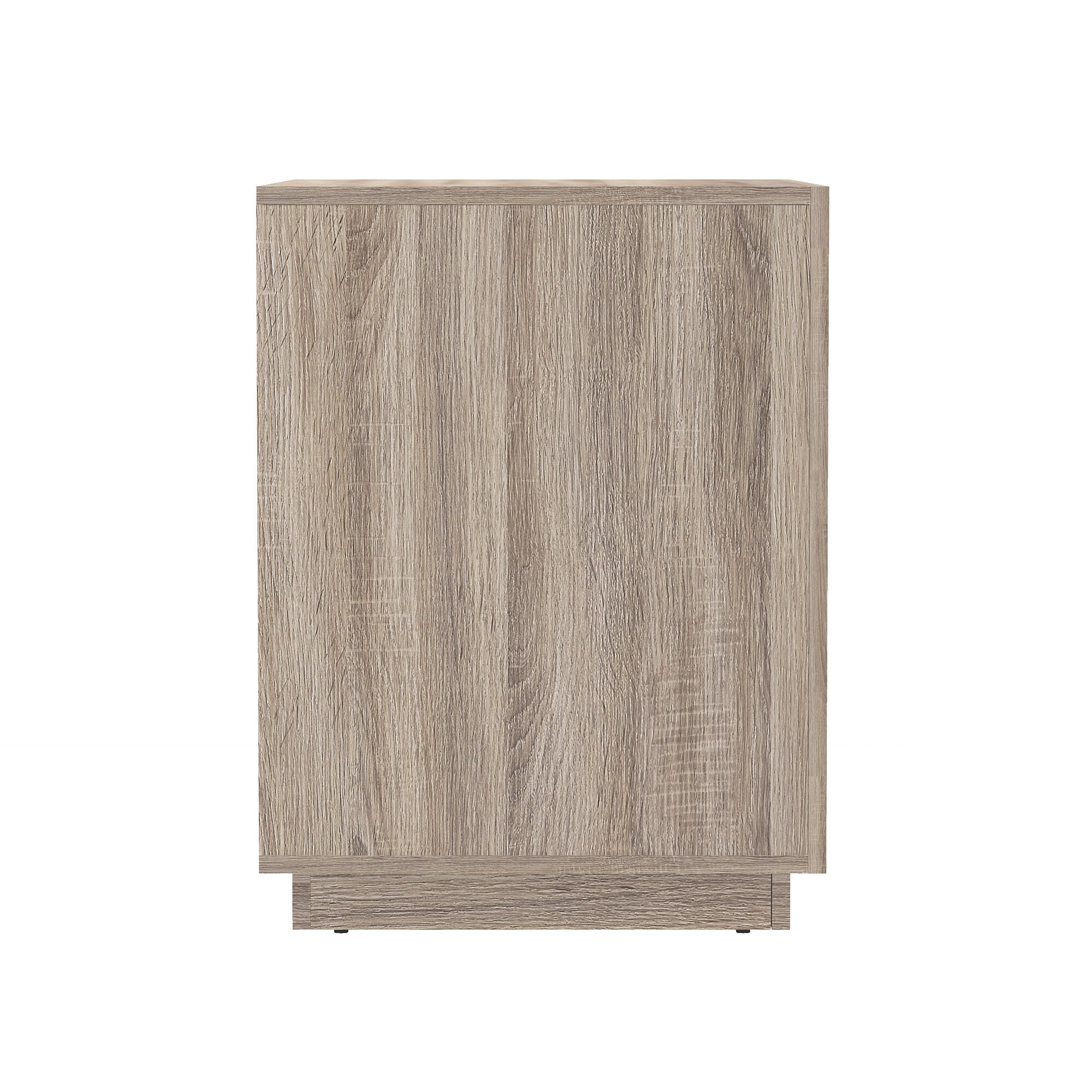 Manhattan Comfort Soren 32" 2 Drawer Nightstand, Natural Oak, large