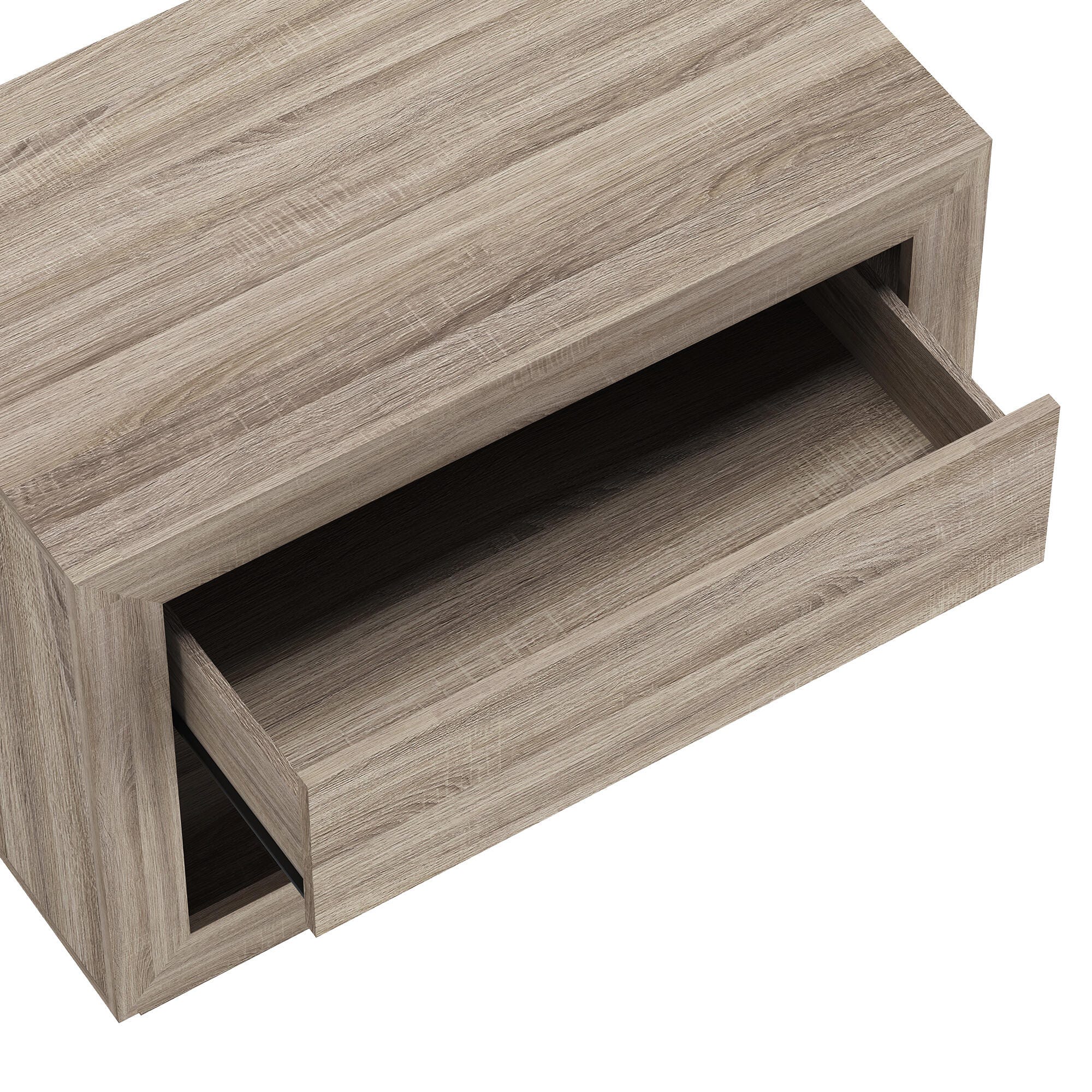 Manhattan Comfort Soren 32" 1 Drawer Nightstand, Natural Oak, large