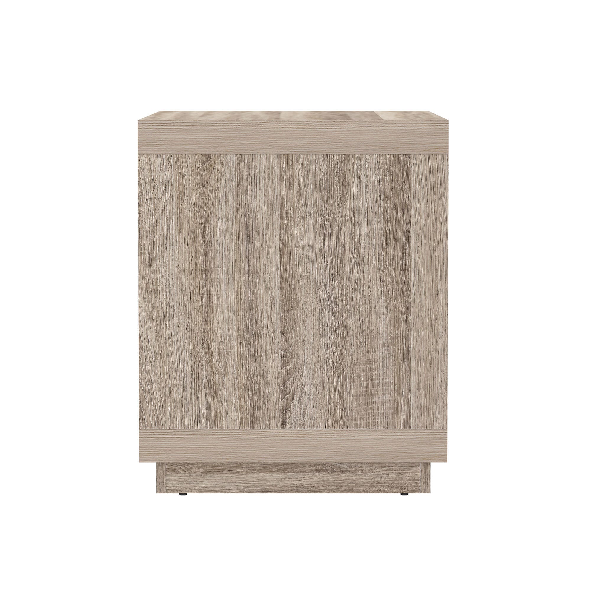 Manhattan Comfort Navis 32" 1 Drawer Nightstand, Natural Oak, large
