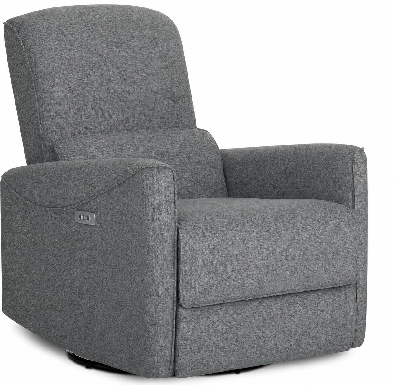 Dream On Me Evolur Belmont Power Swivel Glider Recliner, Cosmic Gray, large