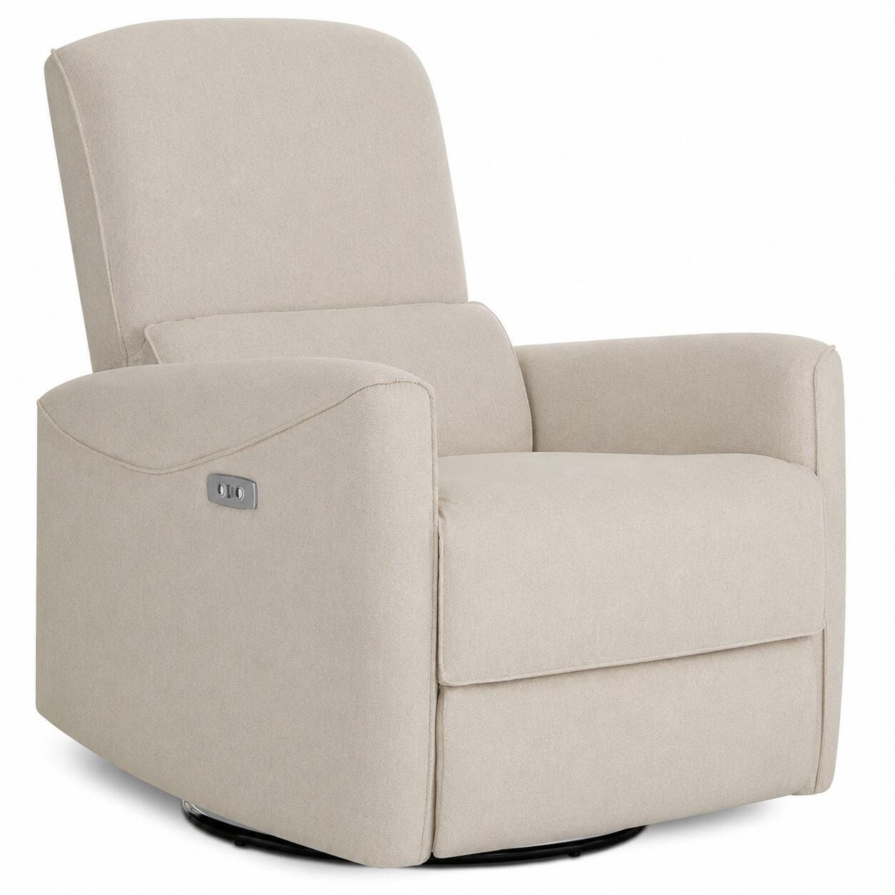 Dream On Me Evolur Belmont Power Swivel Glider Recliner, Light Sand, large