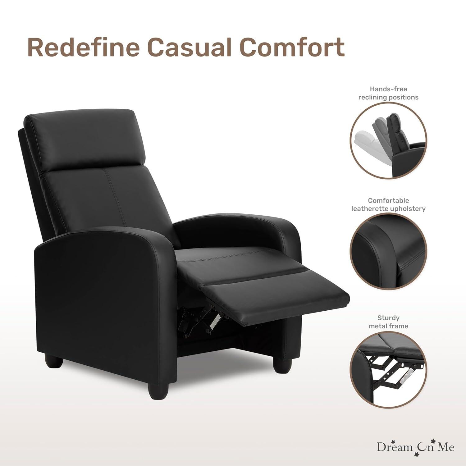 Dream On Me Tristan Manual Recliner, , large