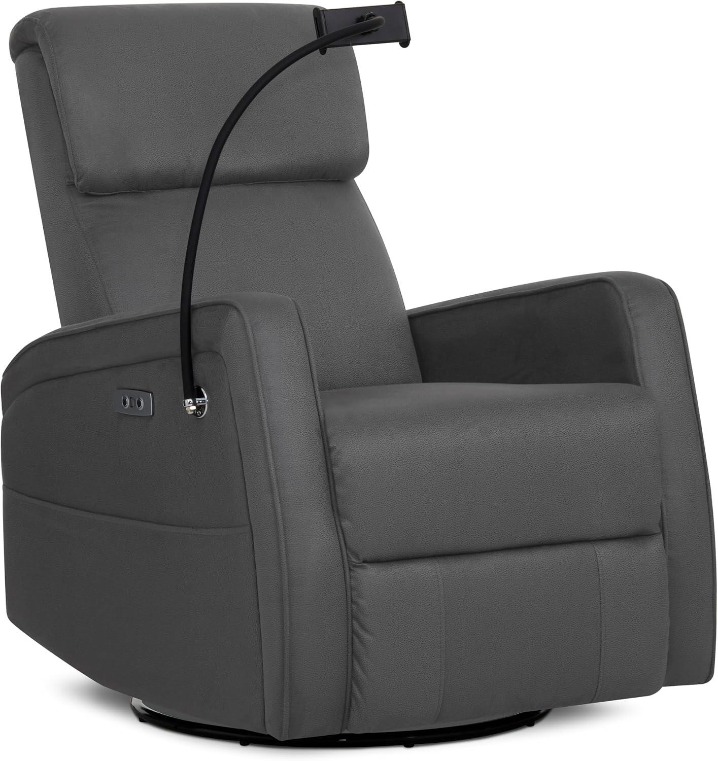 Evolur Maverick Power Glider Recliner, Tempered Gray, large
