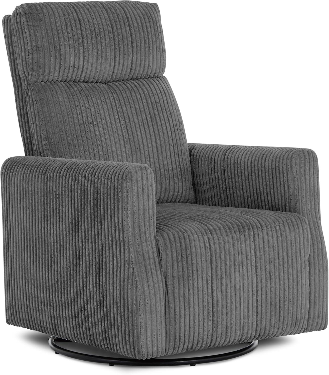 Dream On Me Manual Glider Recliner, Carbon Gray