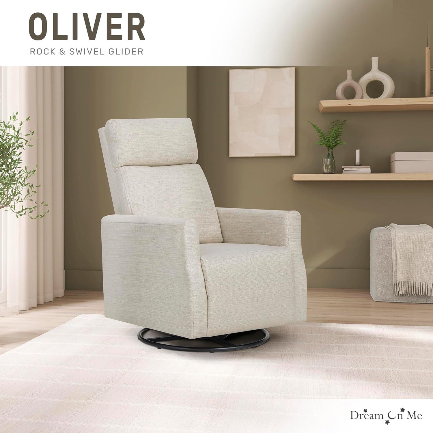 Dream On Me Oliver Manual Glider Recliner, , large