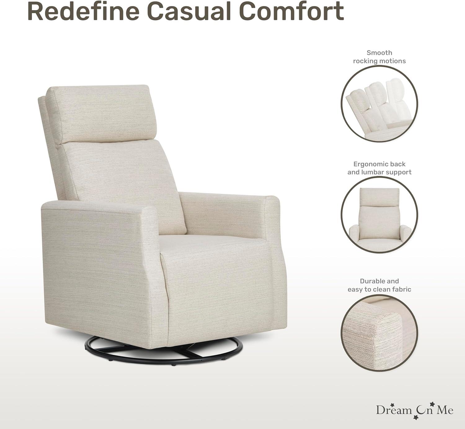 Dream On Me Oliver Manual Glider Recliner, , large