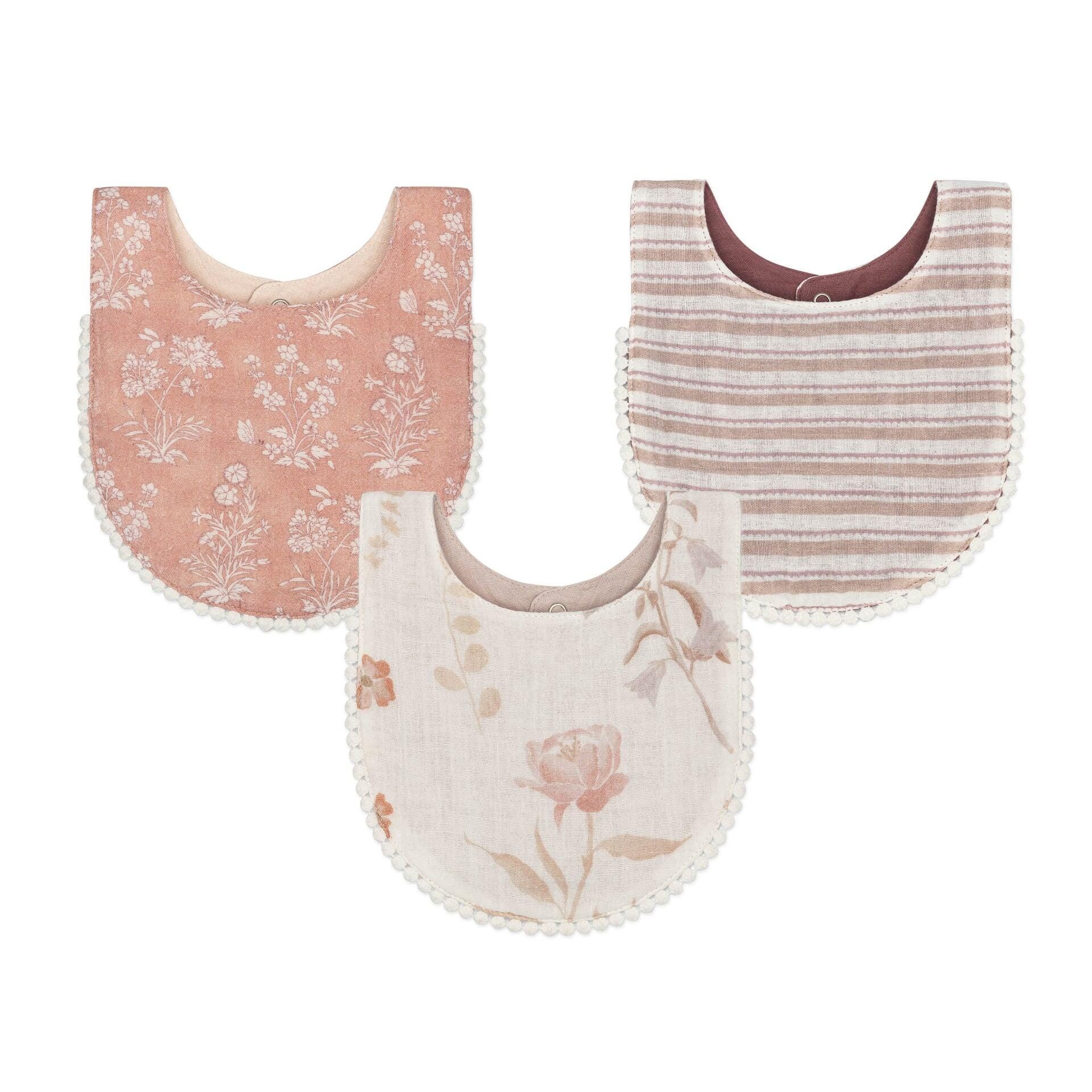 Crane Baby Baby Bib (Set of 3 ), , large