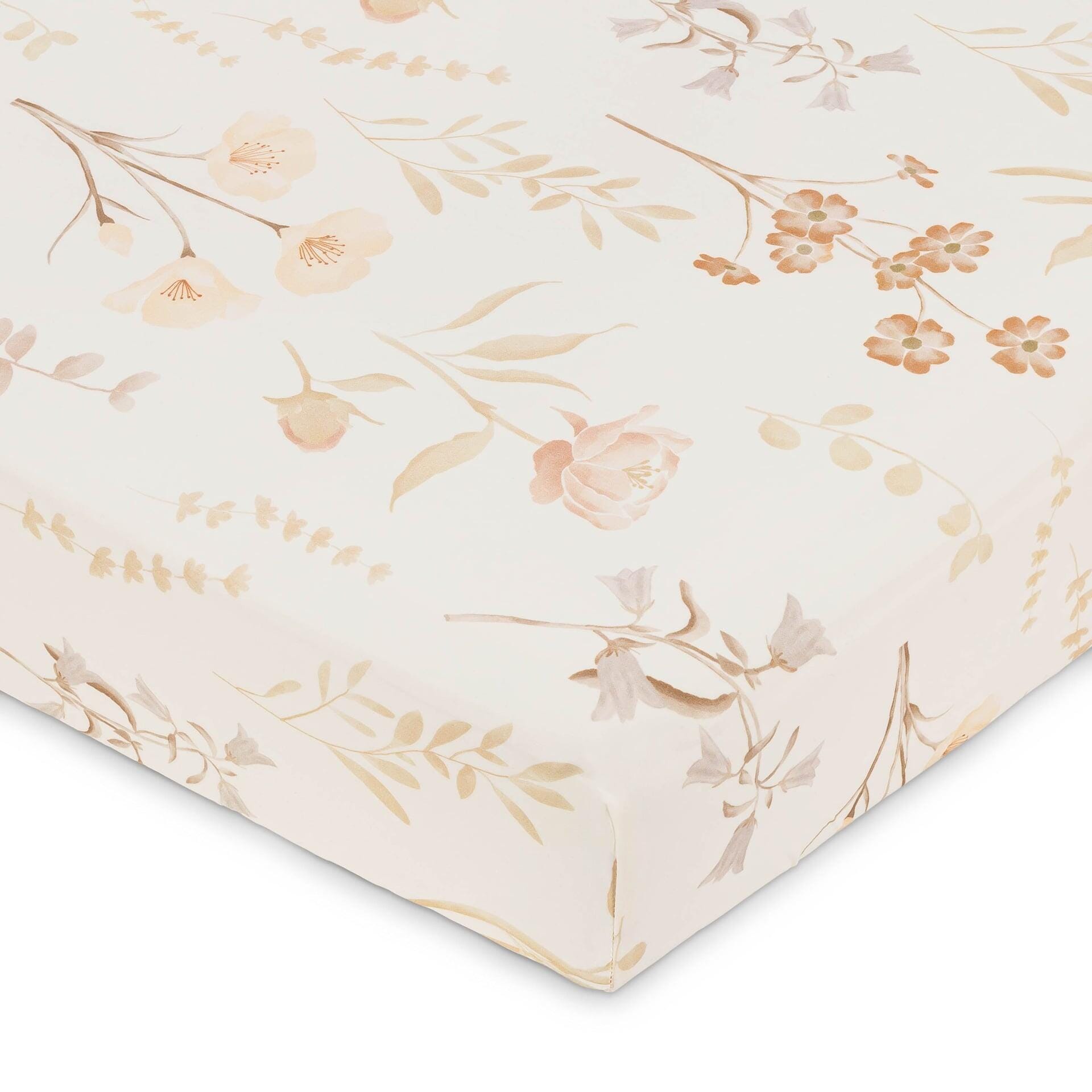 Crane Baby Floral Crib Fitted Sheet, , large