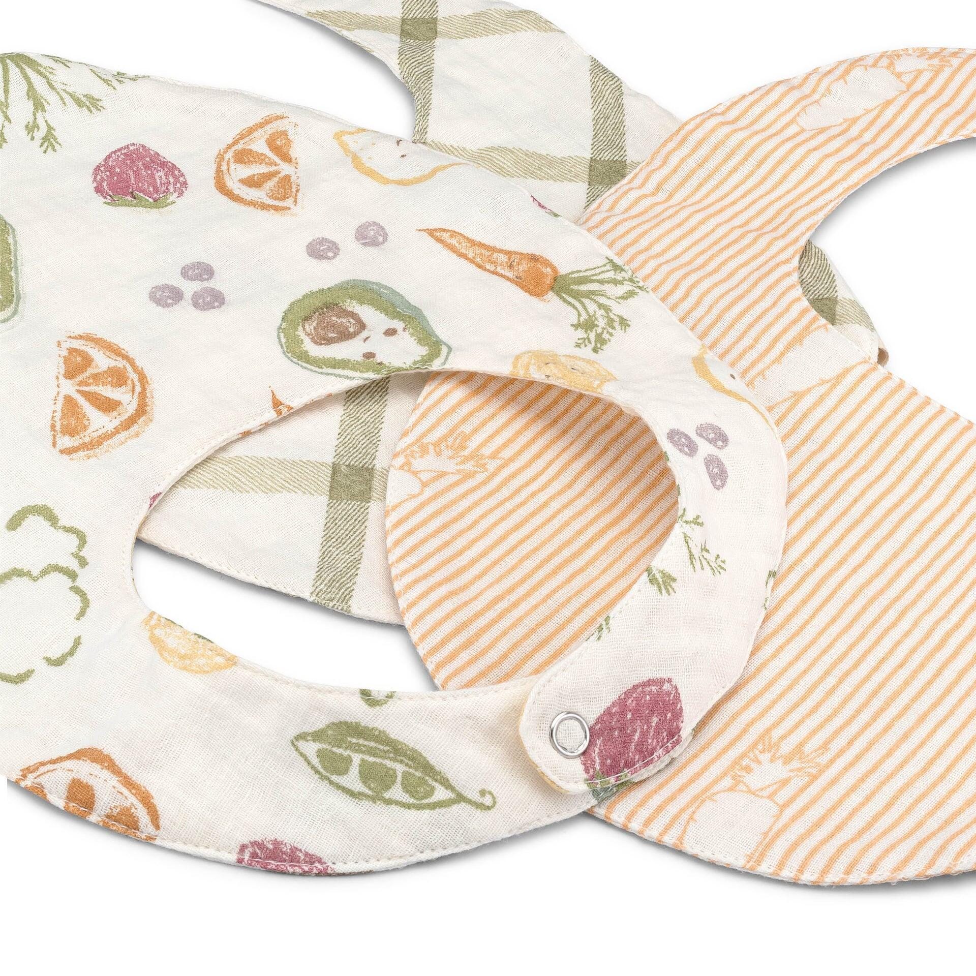 Crane Baby Clementine Baby Bib (Set of 3 ), , large