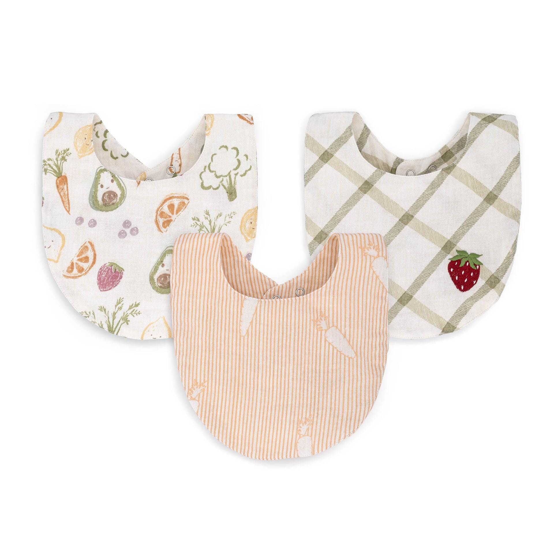 Crane Baby Clementine Baby Bib (Set of 3 ), , large
