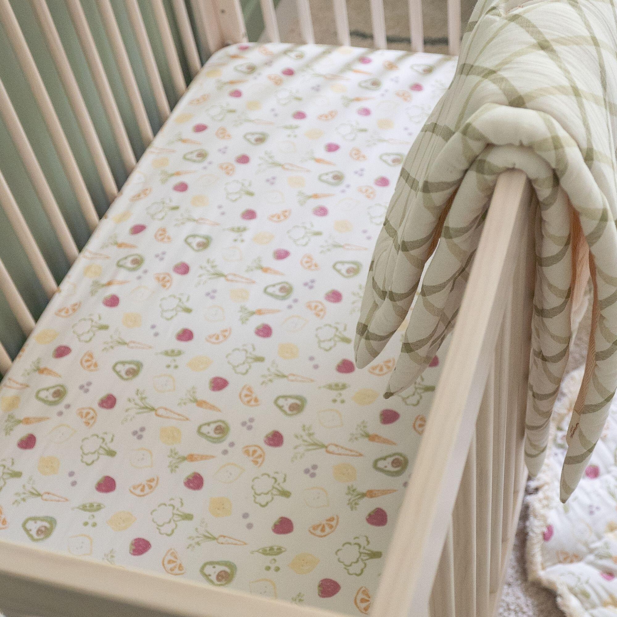 Crane Baby Crib Fitted Sheet, , large
