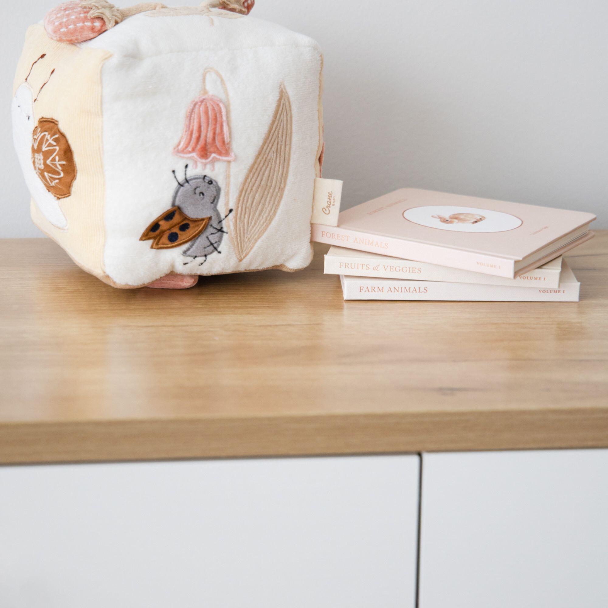 Crane Baby Cube Plush Toy, , large