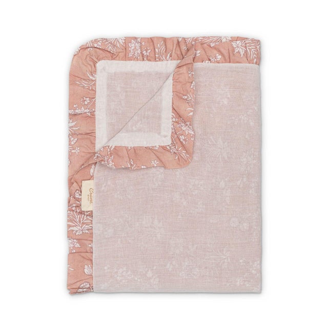 Crane Baby Floral Baby Blanket