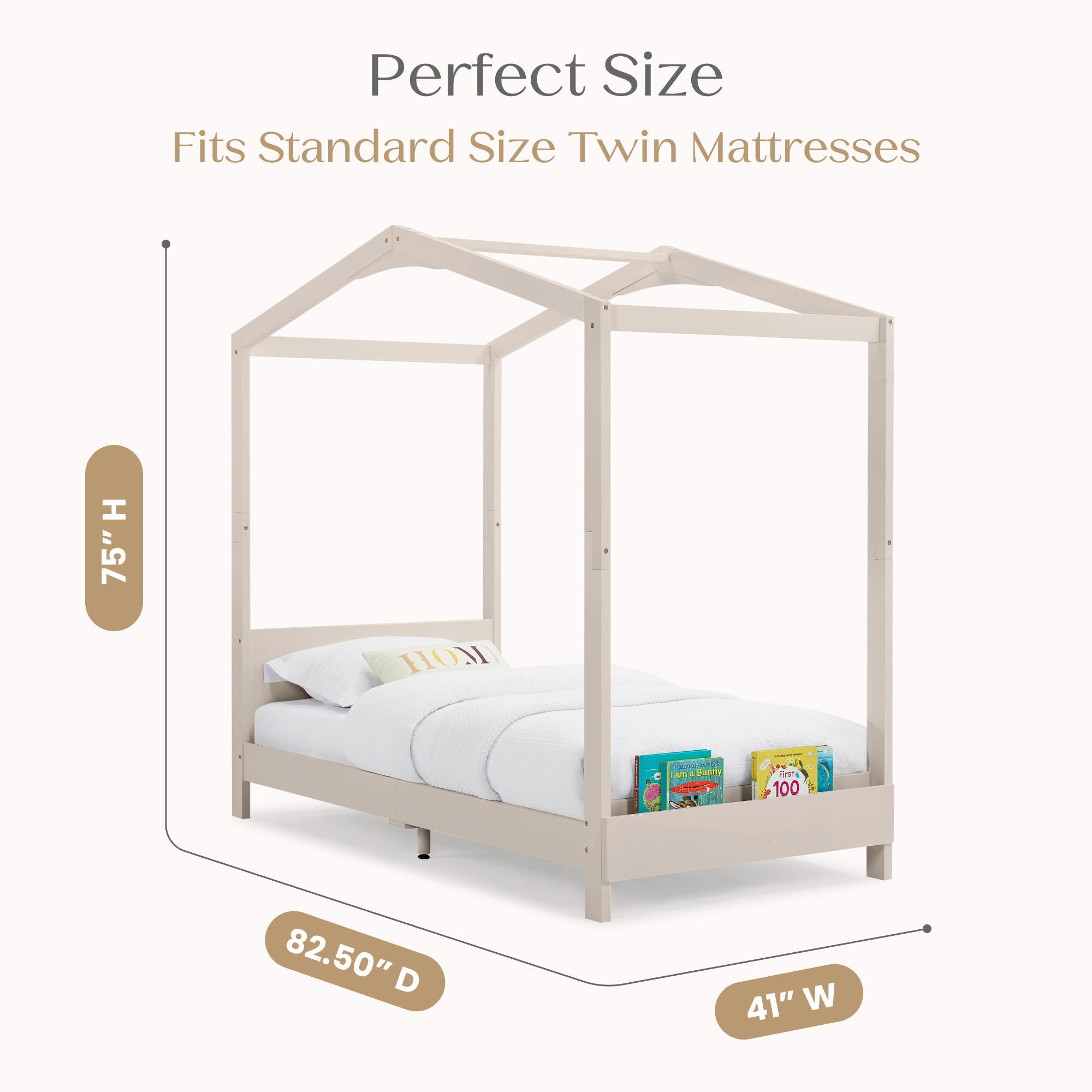 Delta Children Poppy House Twin Bed, , large
