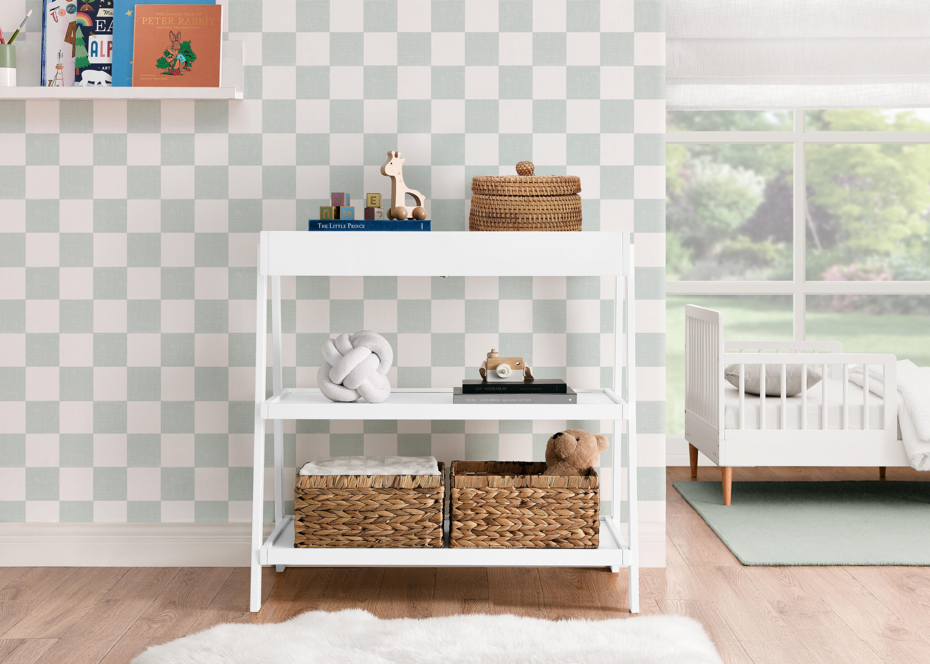 Delta Children Scout Changing Table, Bianca White, large