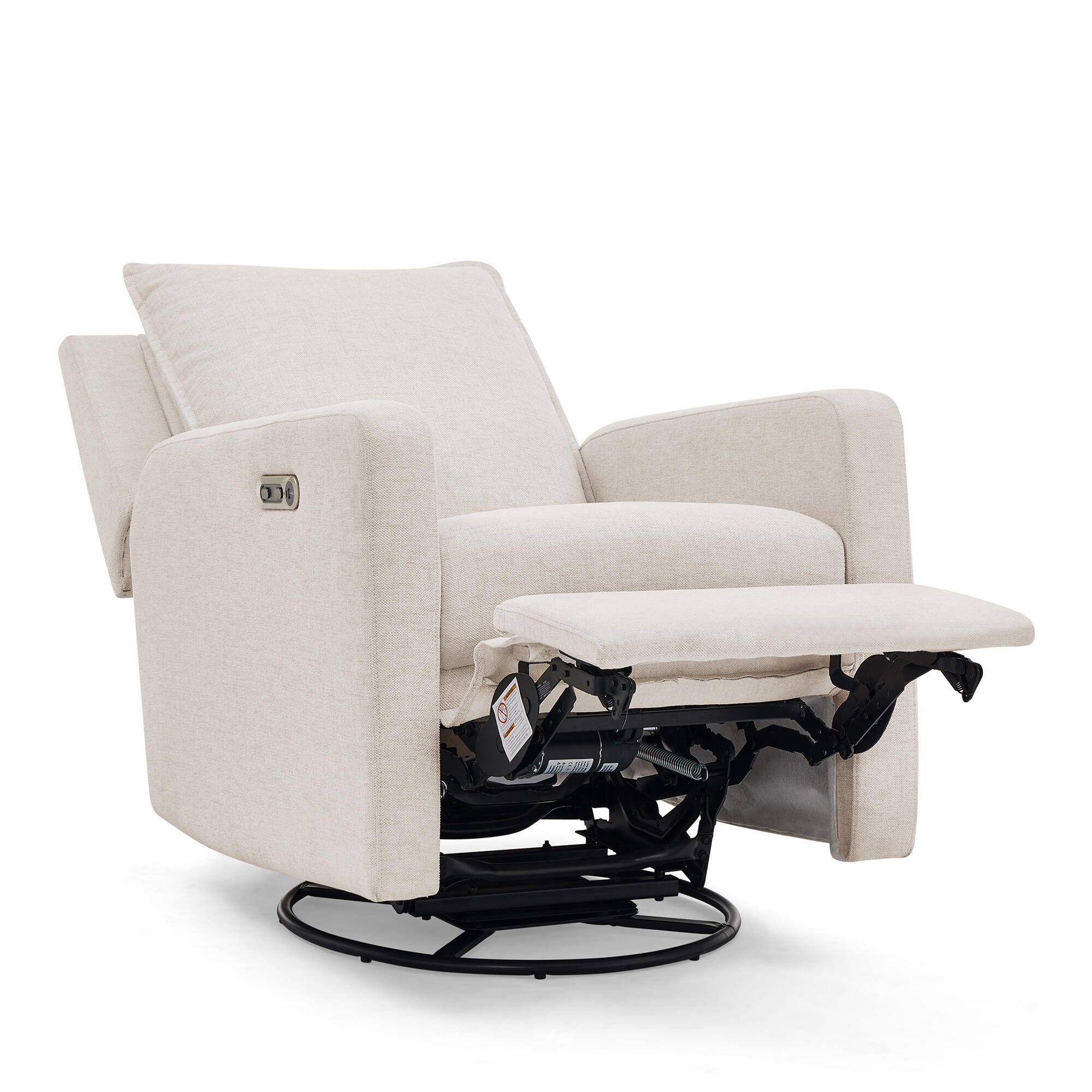 babyGap by Delta Children Harlowe Charging Power Recliner, Sand, large