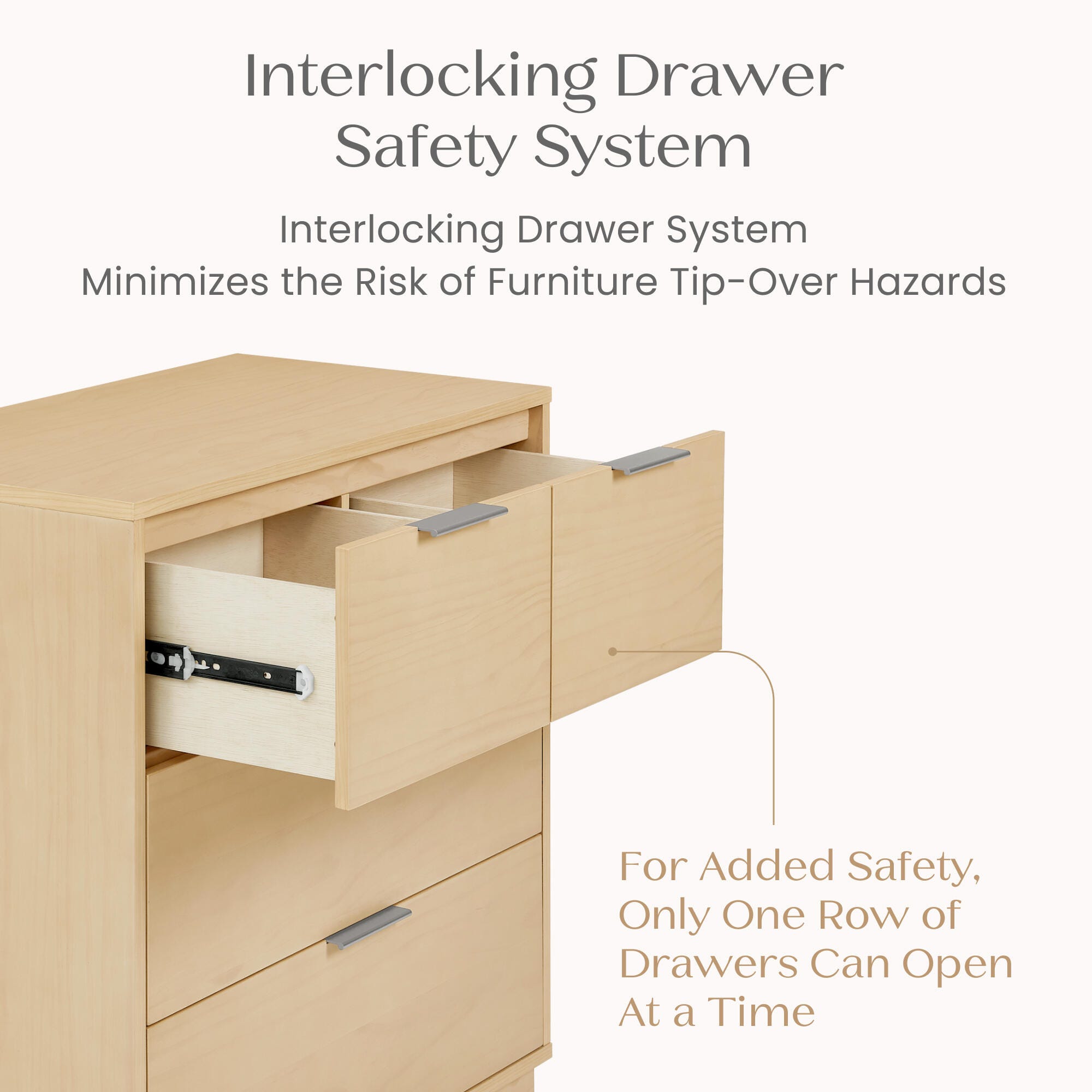 Delta Children 4 Drawer Dresser with Changing Table, Sandstone, large