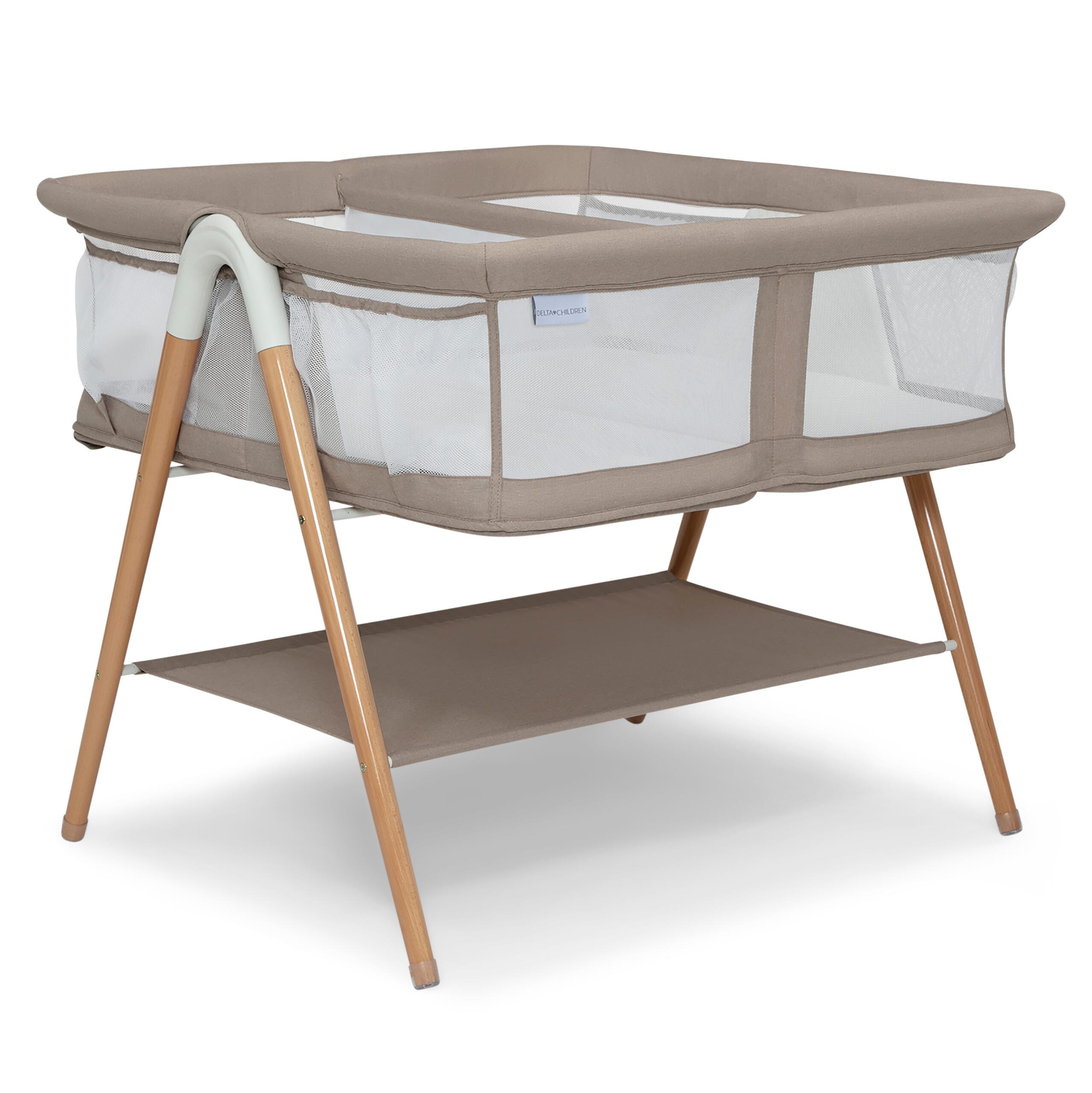 Delta Children Bondi Twin Bassinet, Tan