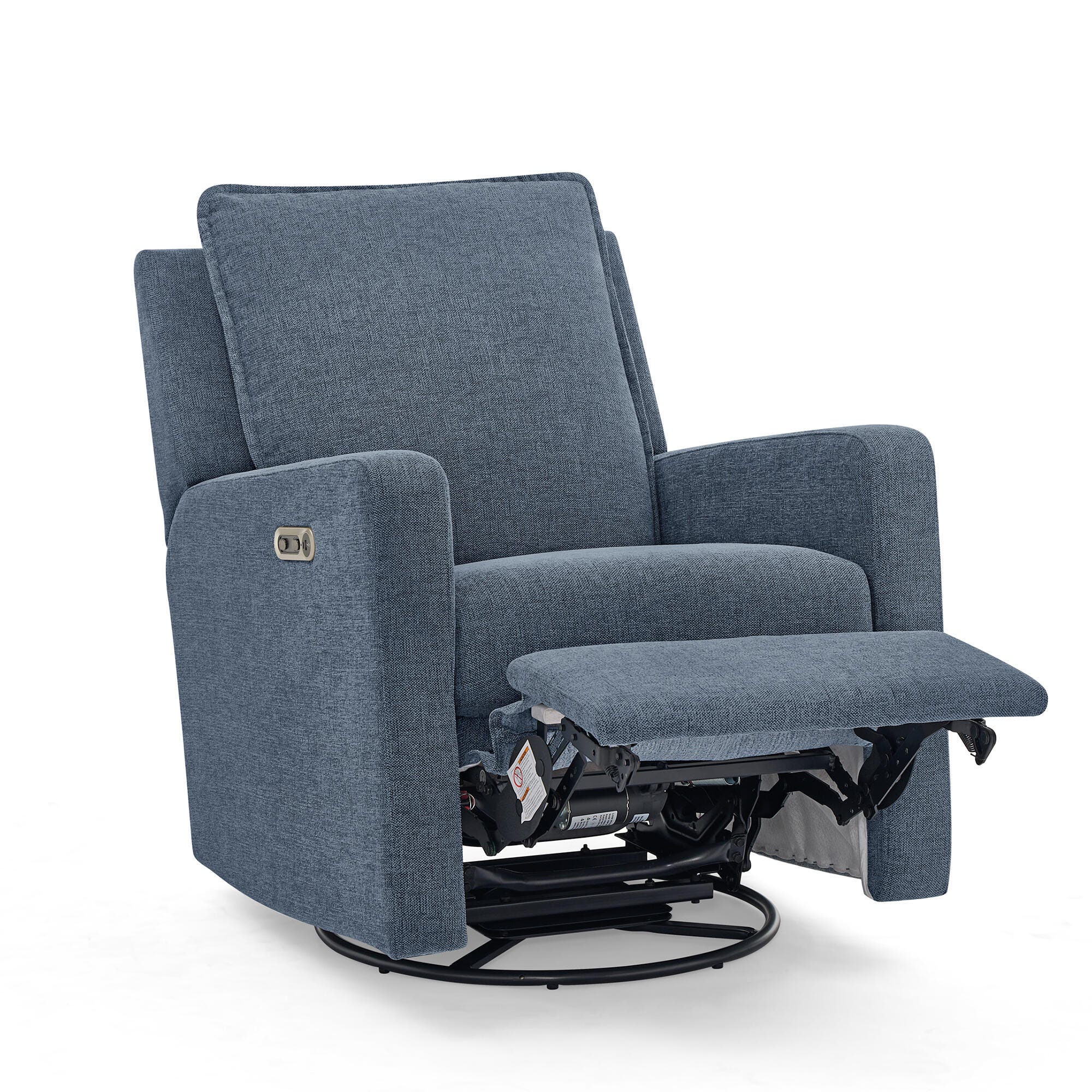babyGap by Delta Children Harlowe Charging Power Recliner, Slate, large