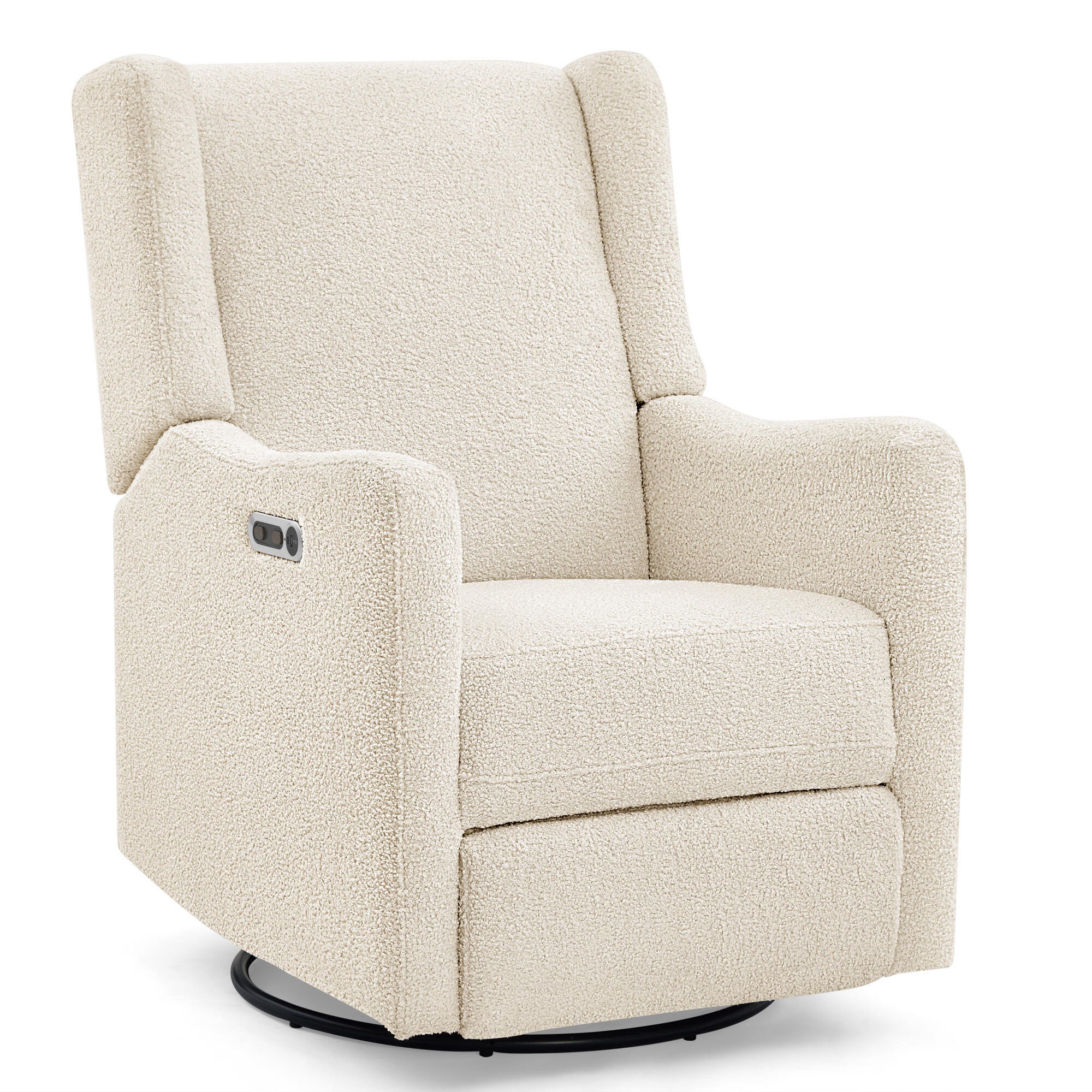 Delta Children Mercer Swivel Glider Power Recliner, Shell, large