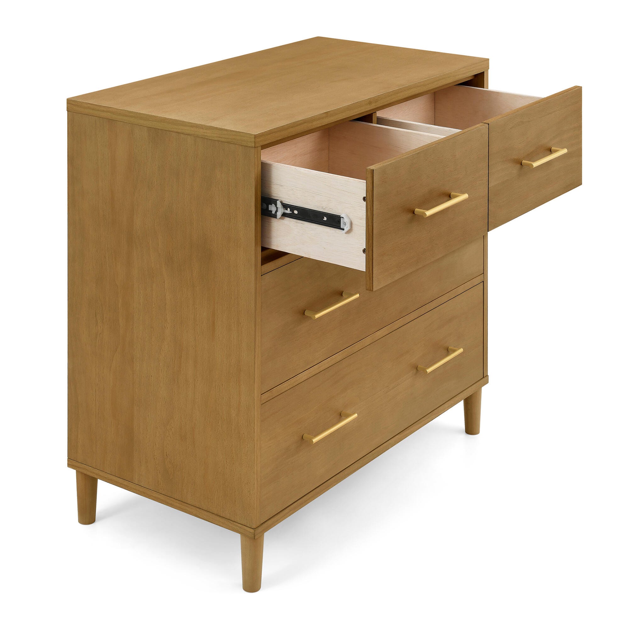 Delta Children Classic 4 Drawer Dresser with Changing Top, Acorn, large