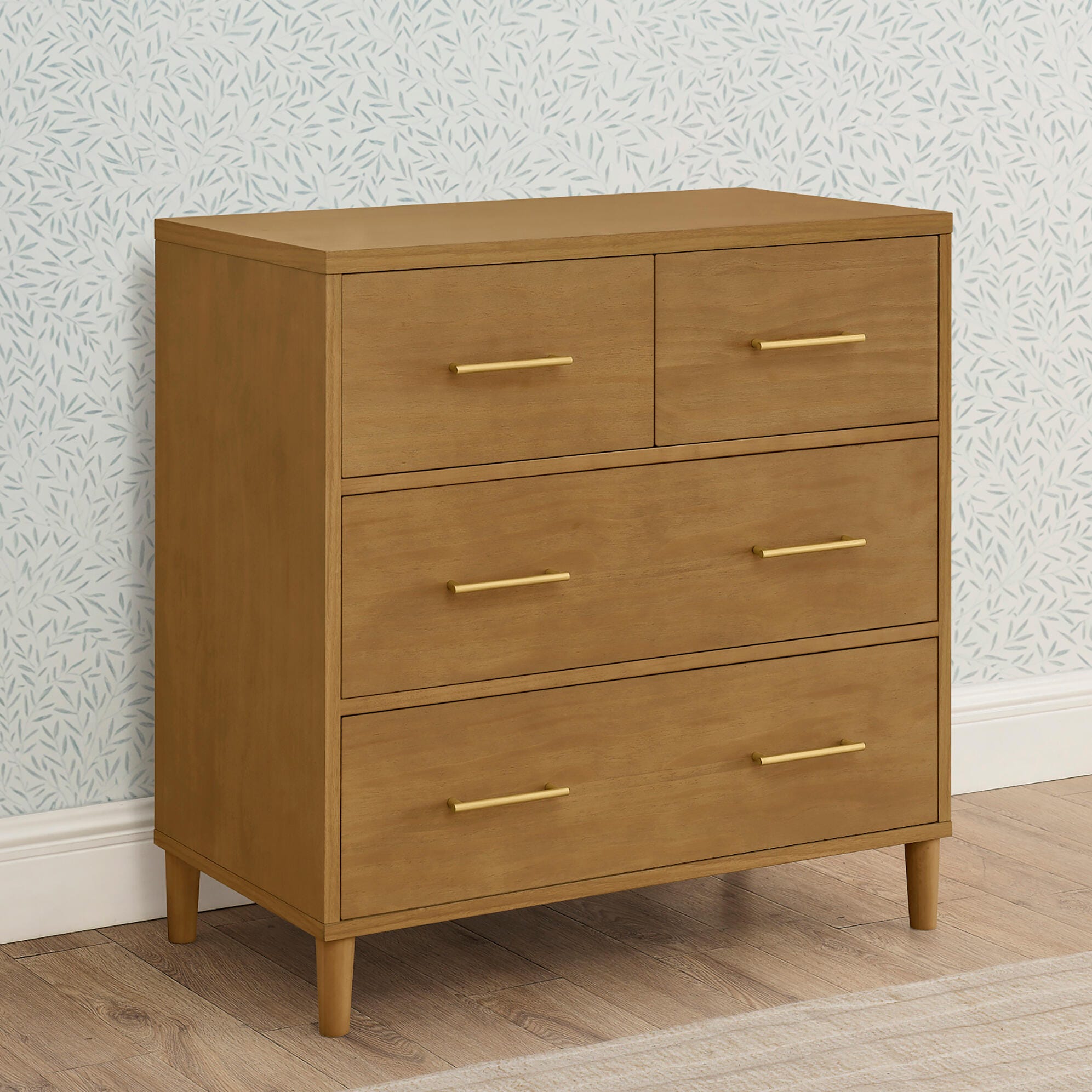 Delta Children Classic 4 Drawer Dresser with Changing Top, Acorn, large
