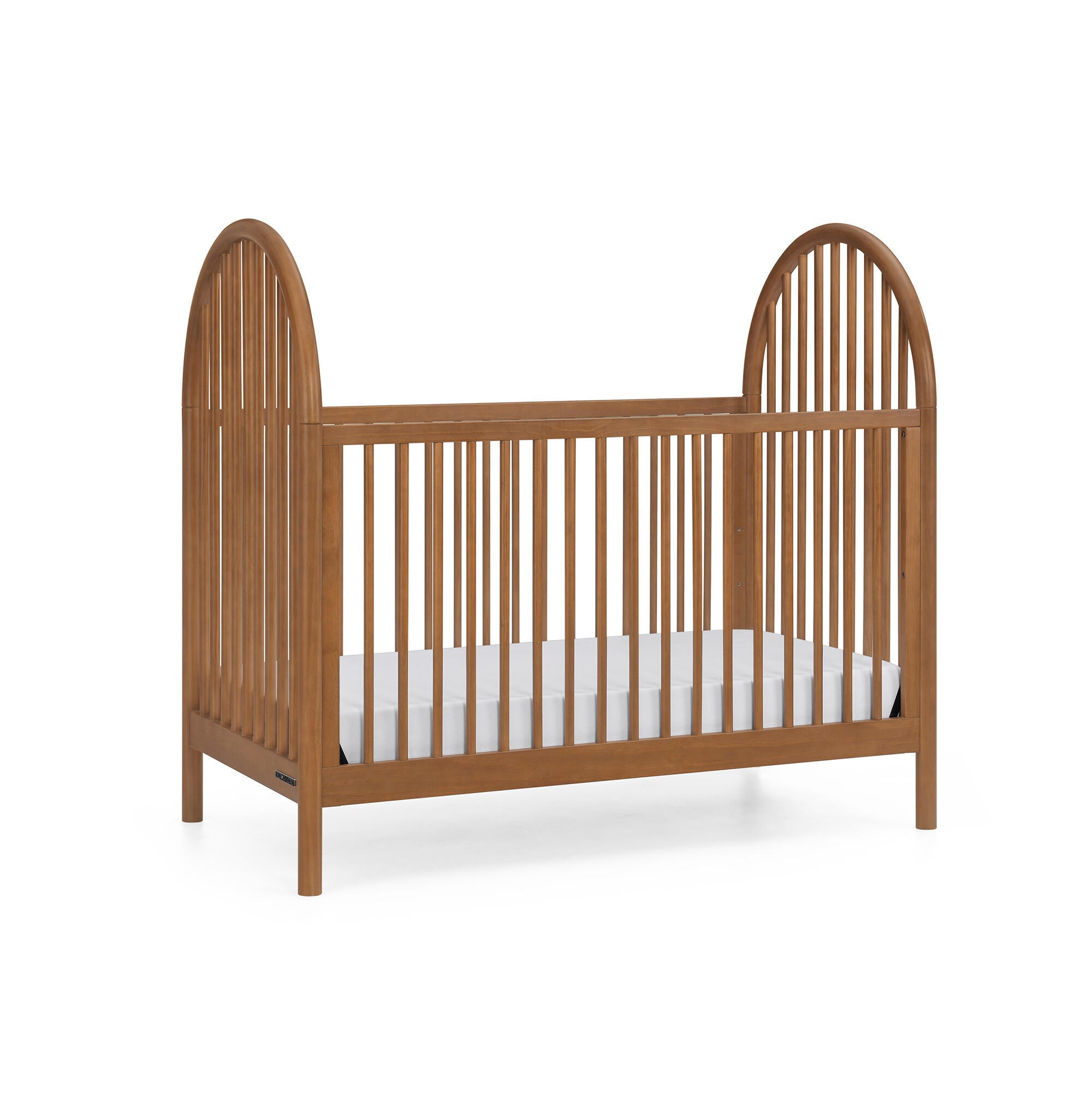 Delta Children Cannon 4-in-1 Convertible Crib, Chestnut, large