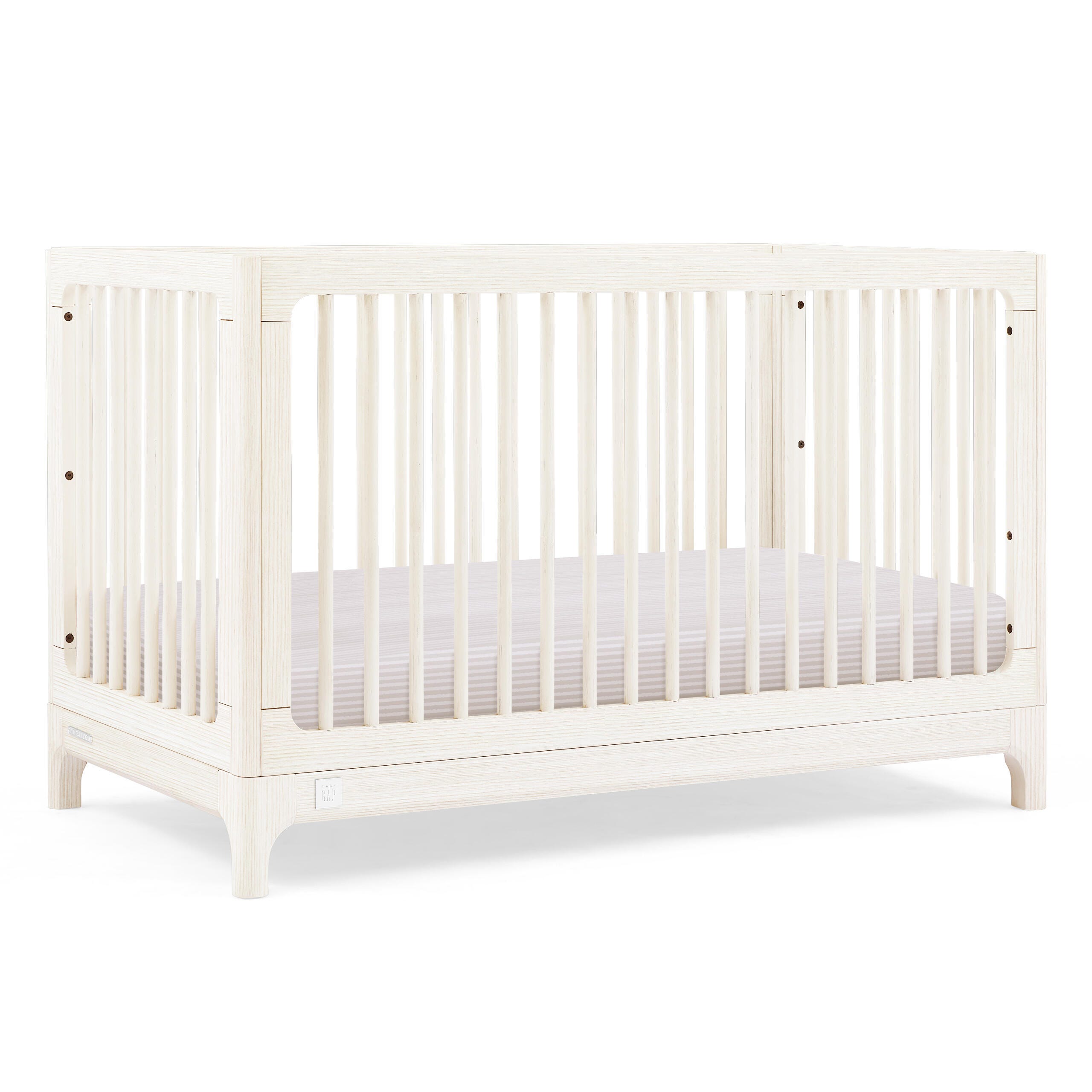 babyGap by Delta Children Wren 4-in-1 Convertible Crib, Antique White, large
