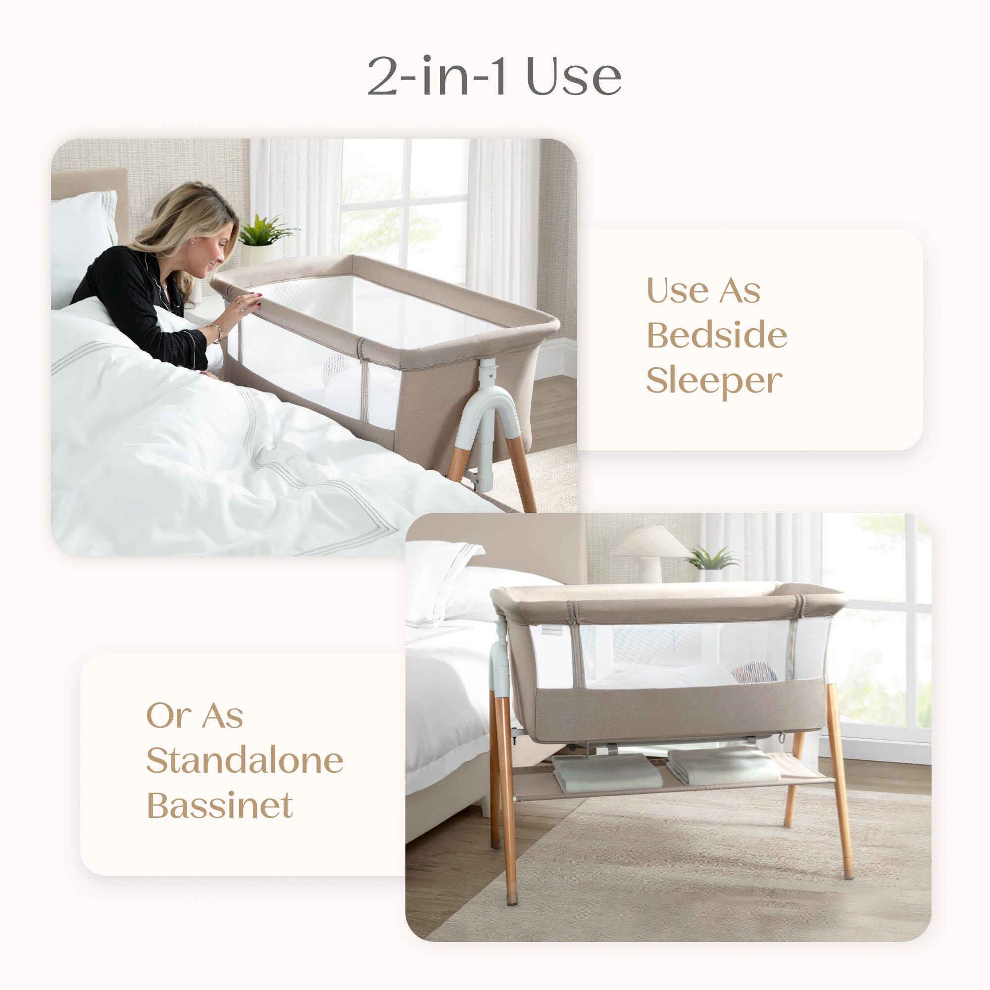 Delta Children Bondi Adjustable Bassinet, , large