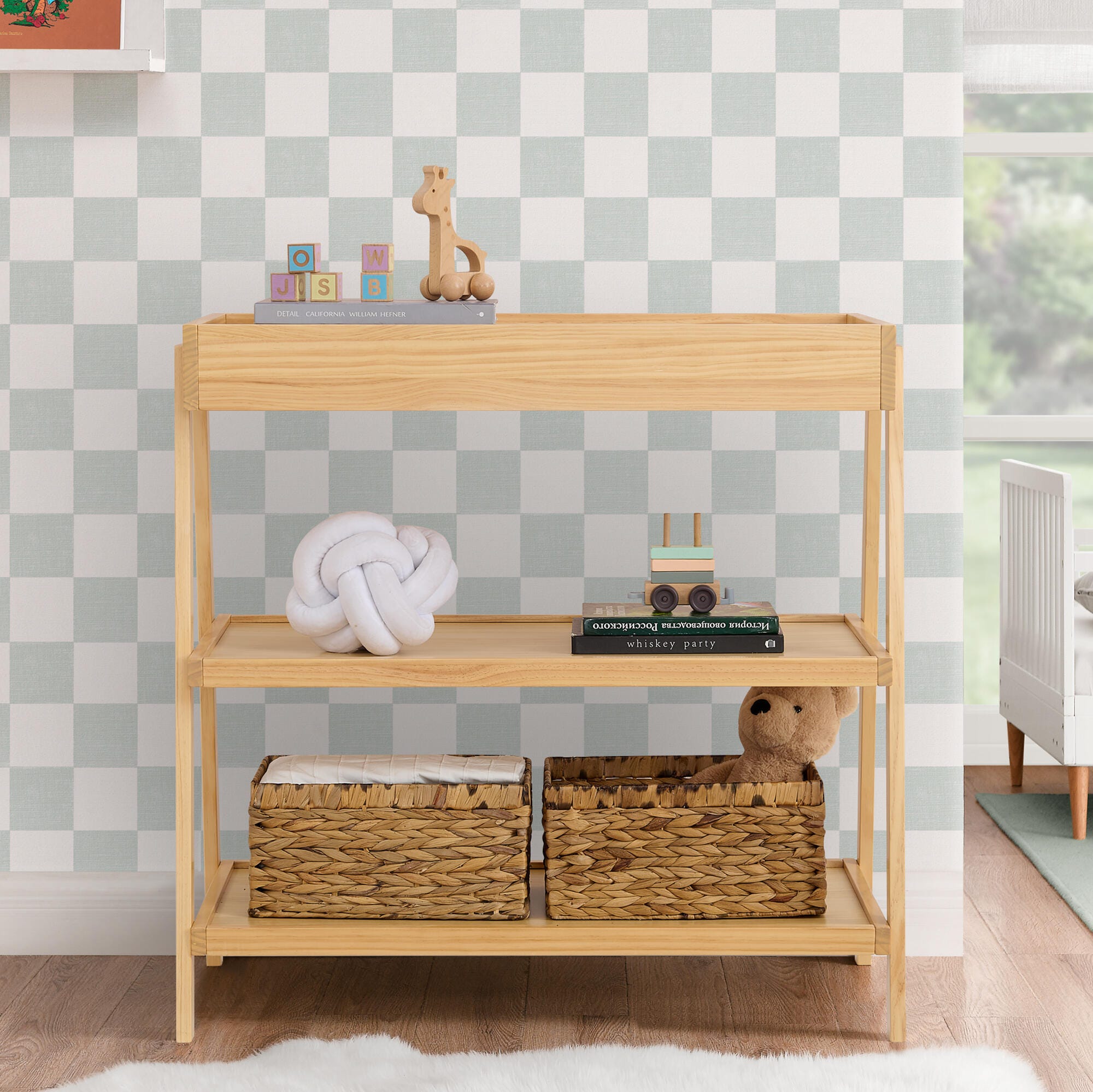 Delta Children Scout Changing Table, Natural, large