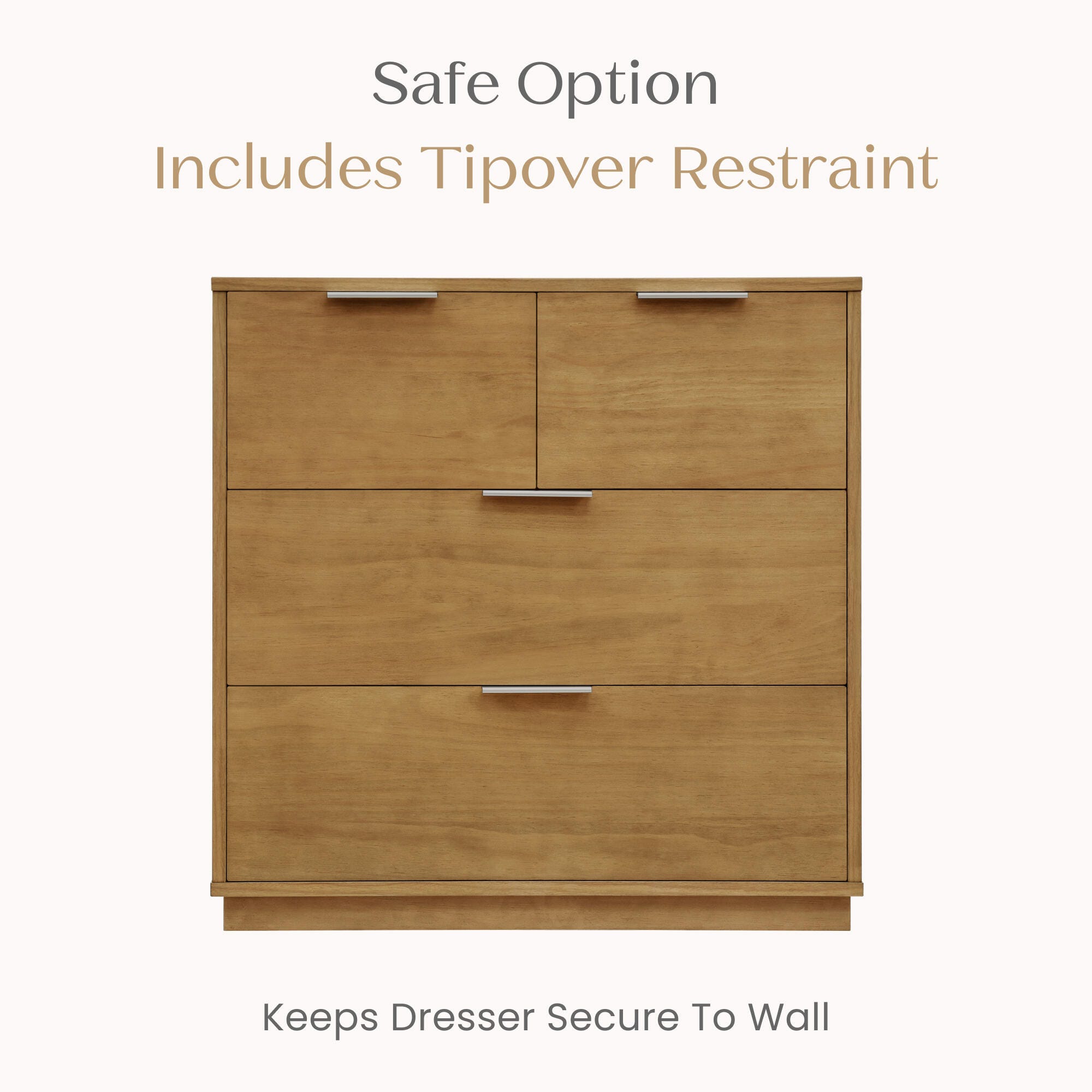 Delta Children Forever 4 Drawer Dresser with Changing Table, Acorn, large