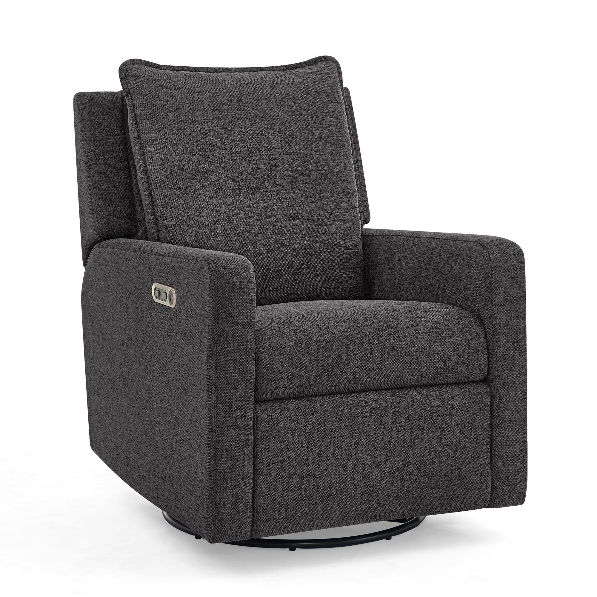babyGap by Delta Children Harlowe Charging Power Recliner, Charcoal