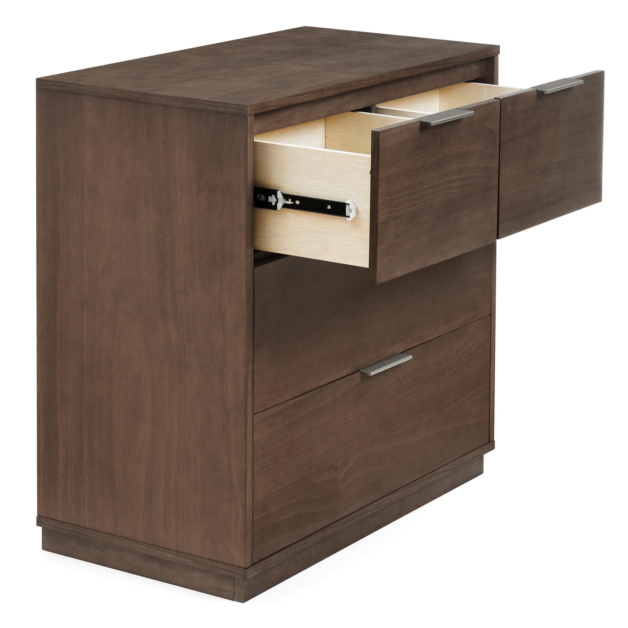 Delta Children Forever 4 Drawer Dresser with Changing Table, Teak Brown, large