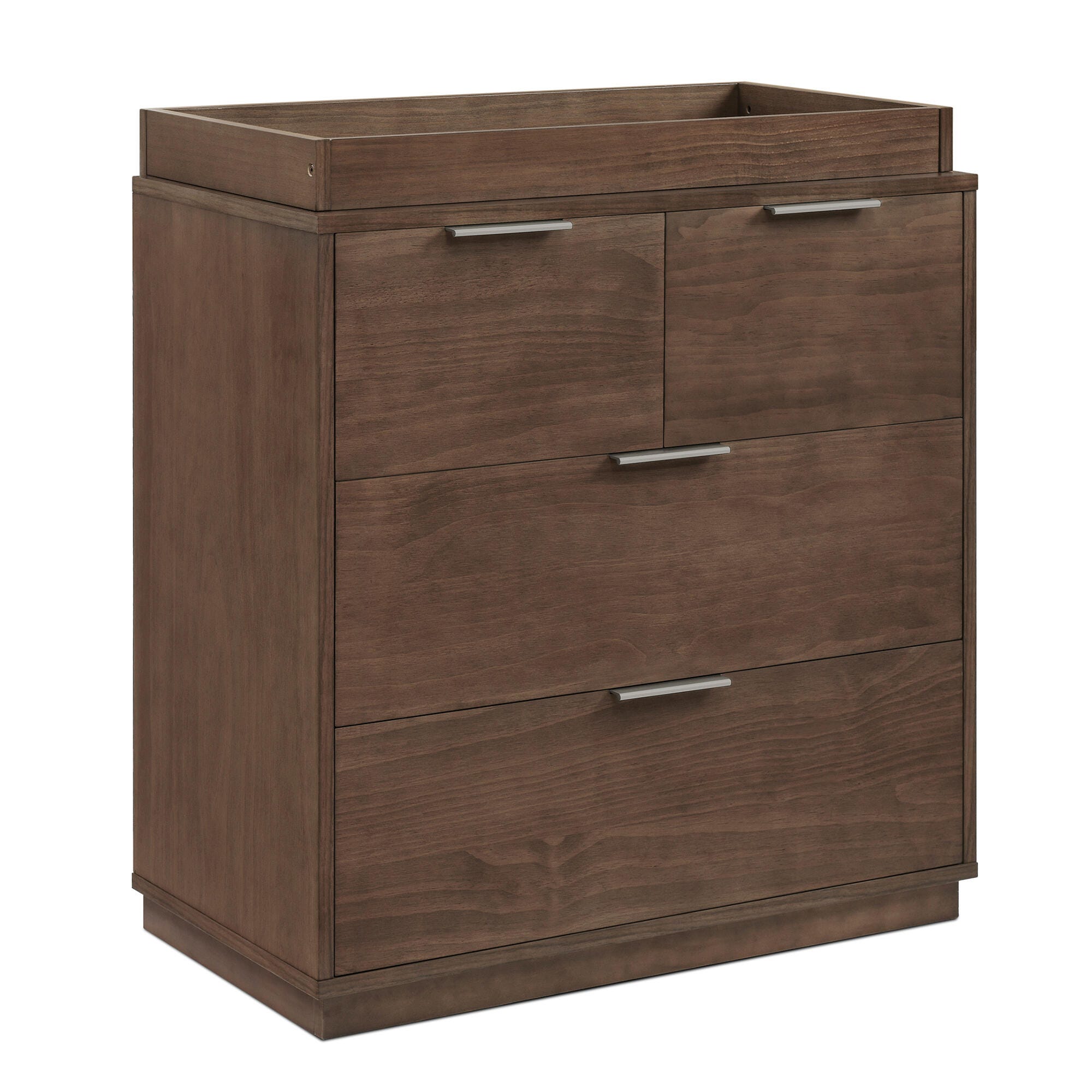 Delta Children Forever 4 Drawer Dresser with Changing Table, Teak Brown
